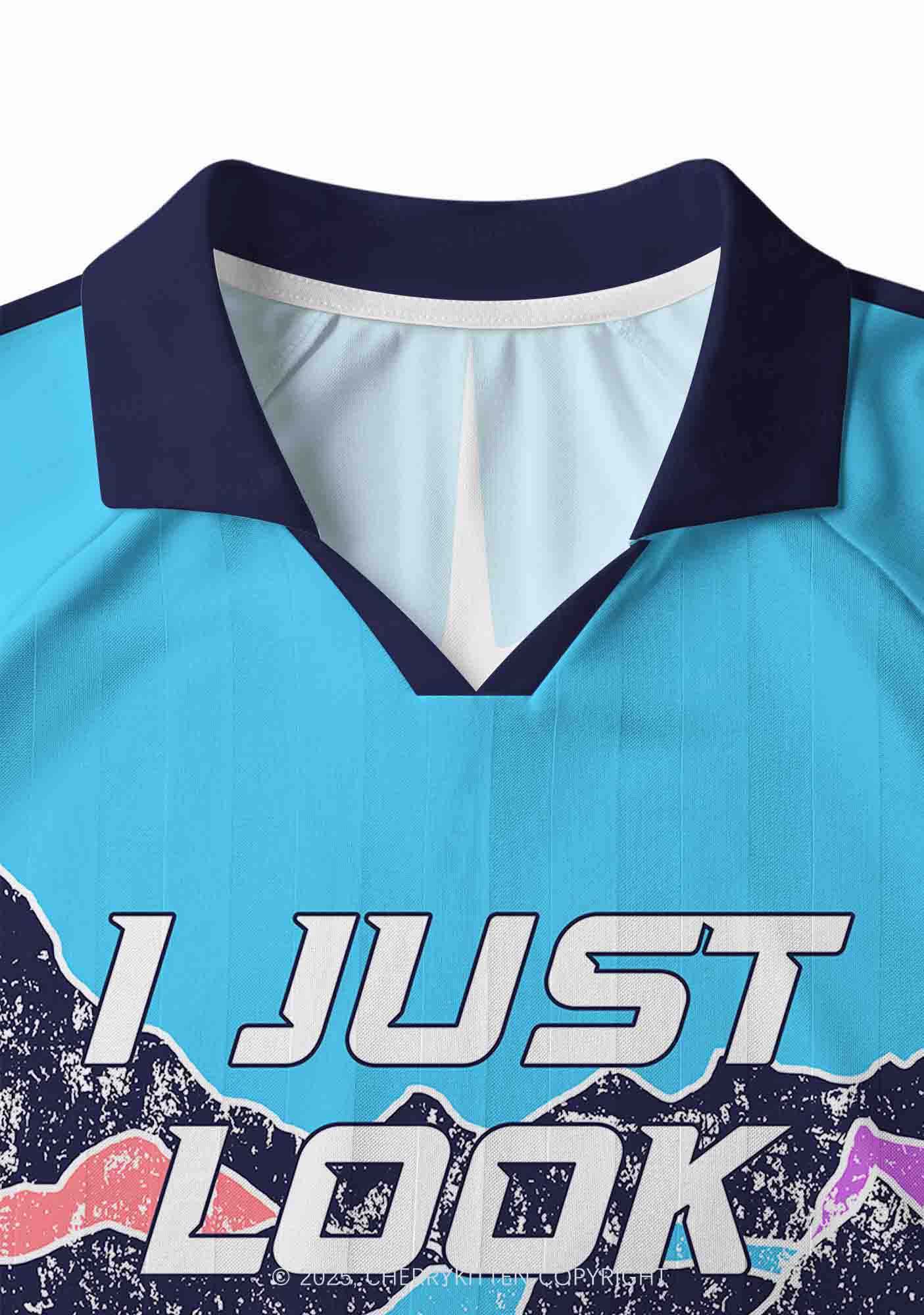 Custom I Just Look Straight Pride Y2K Sport Long Sleeve Jersey Shirts Cherrykitten