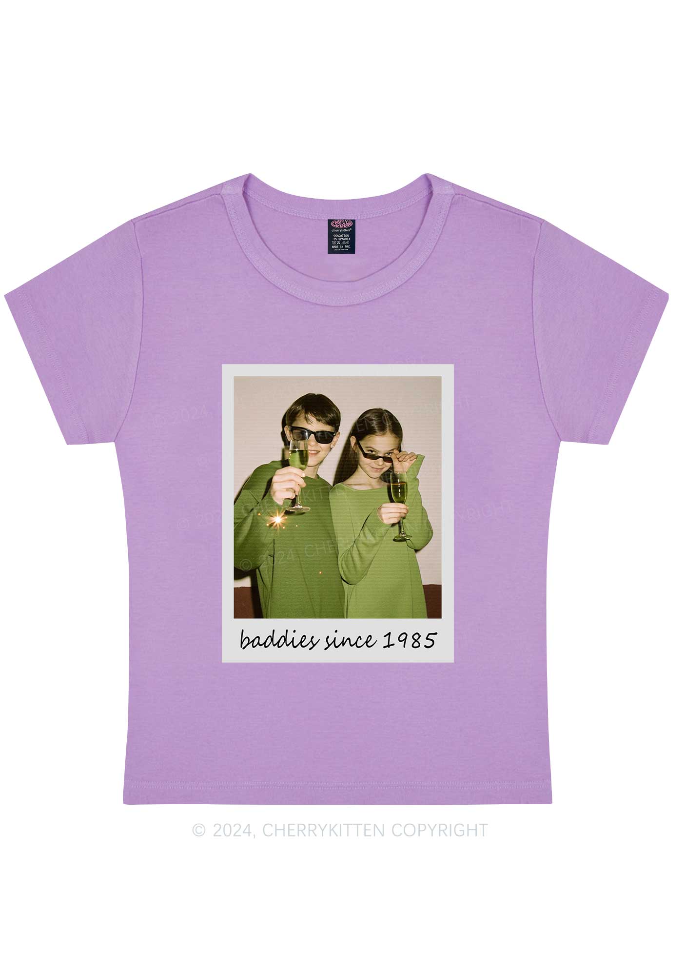 Baddies Since Y2K Valentine's Day Baby Tee Cherrykitten