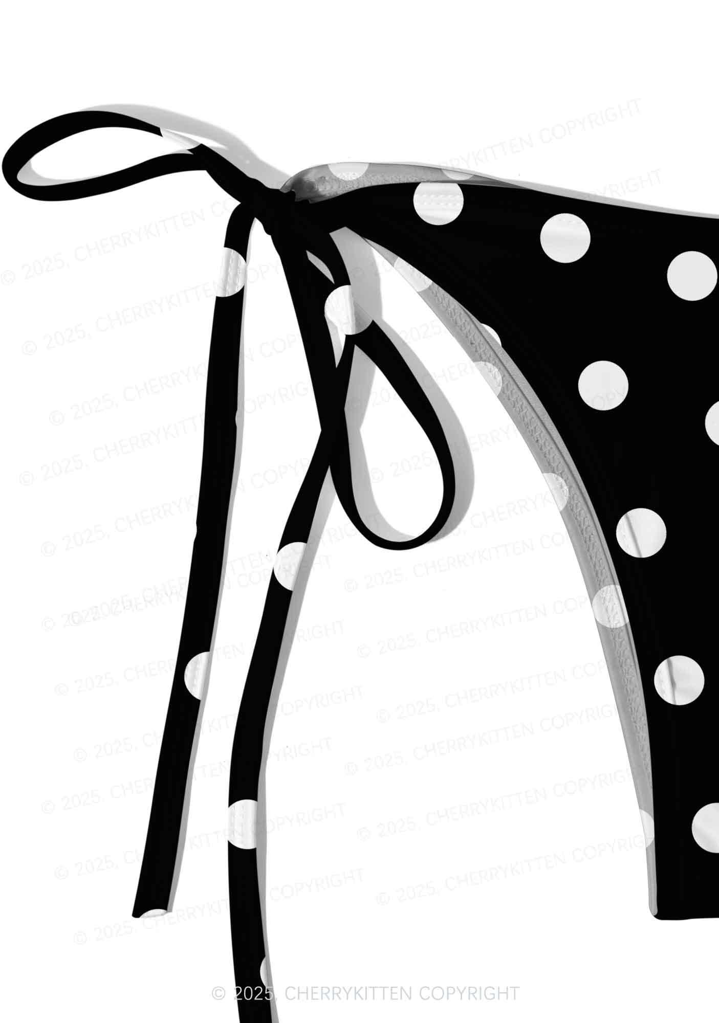 Dotty Black Y2K Print Bikini Set Cherrykitten