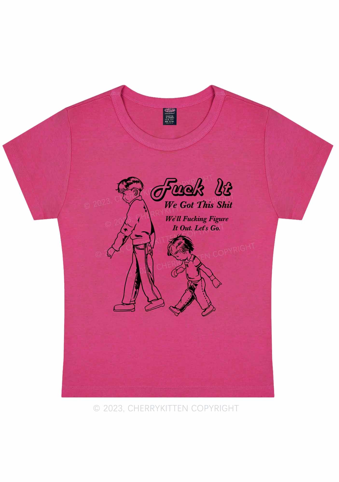 Curvy We Got This Shxt Y2K Baby Tee Cherrykitten