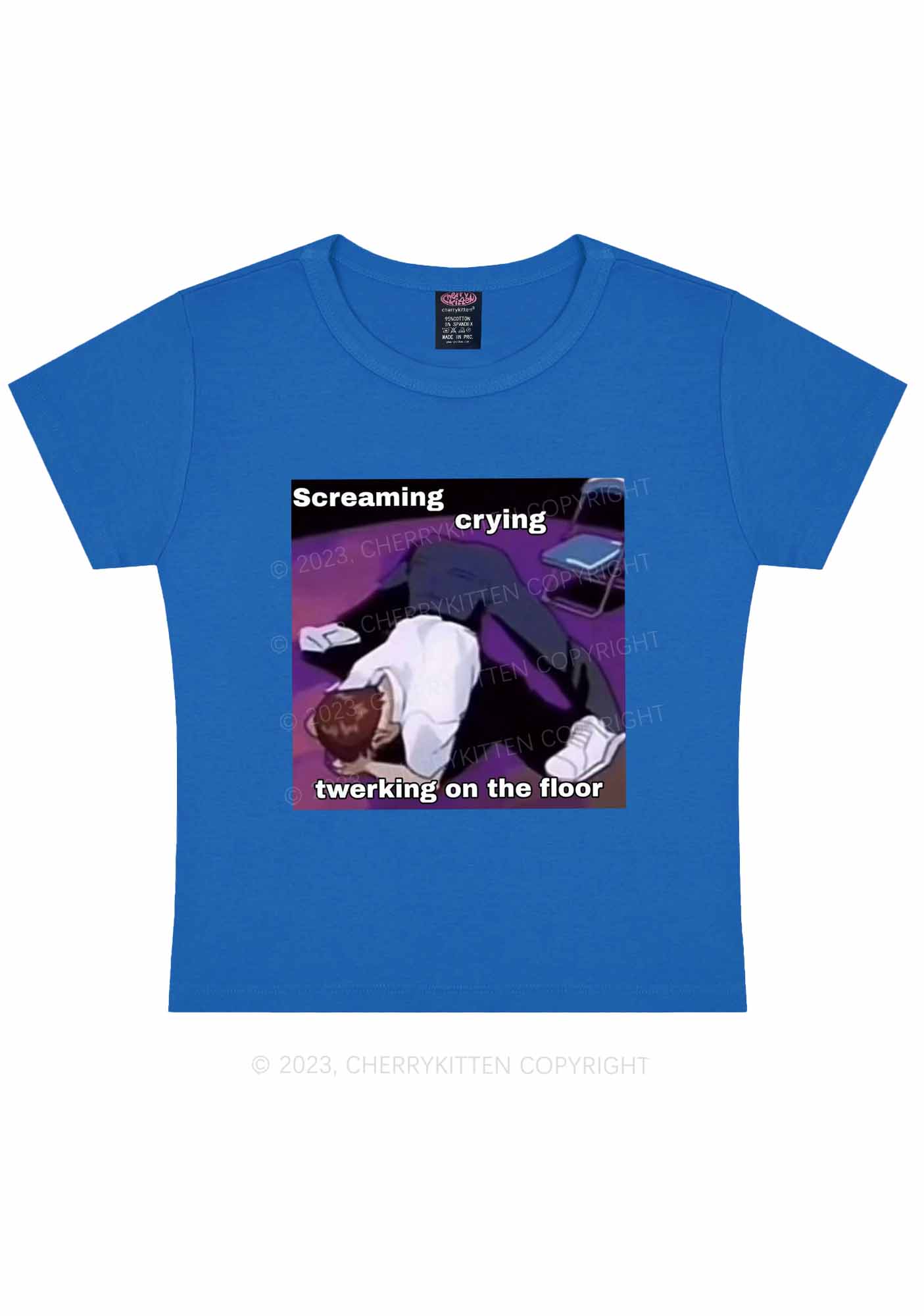 Screaming Crying Twerking Y2K Baby Tee Cherrykitten