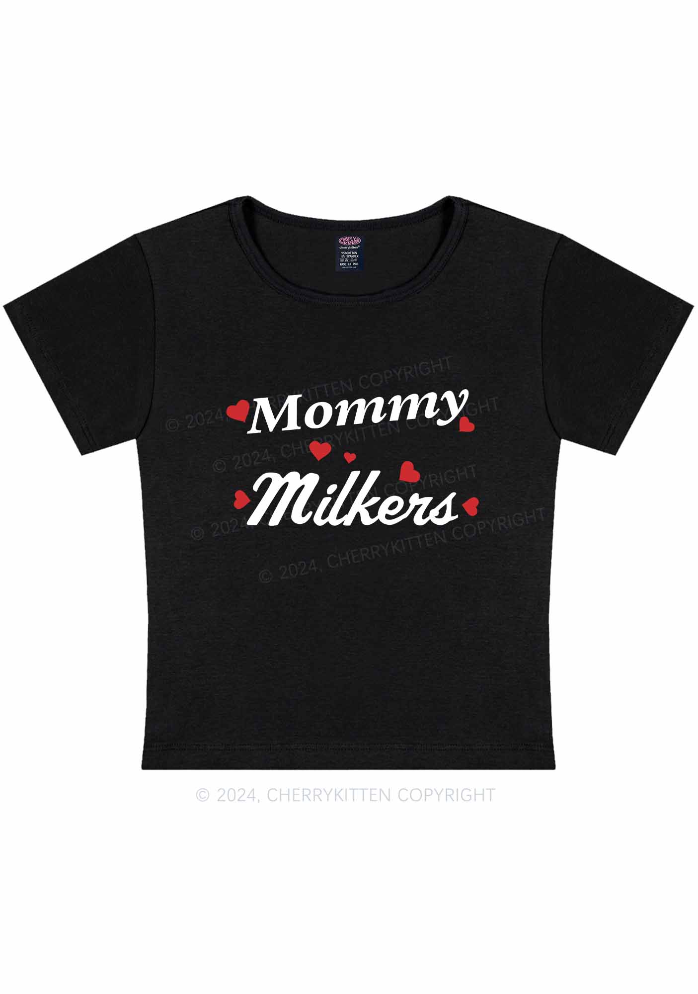 Curvy Mommy Milkers Y2K Baby Tee Cherrykitten