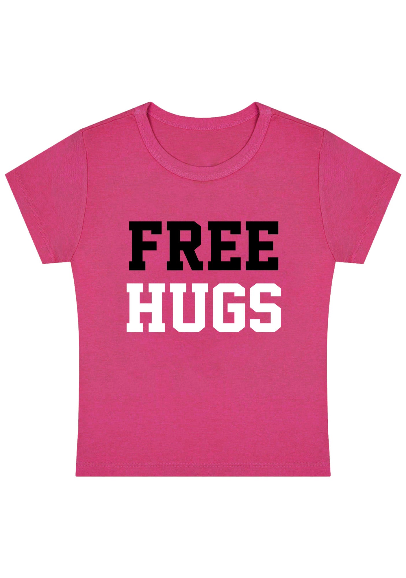 Curvy Free Hugs Baby Tee