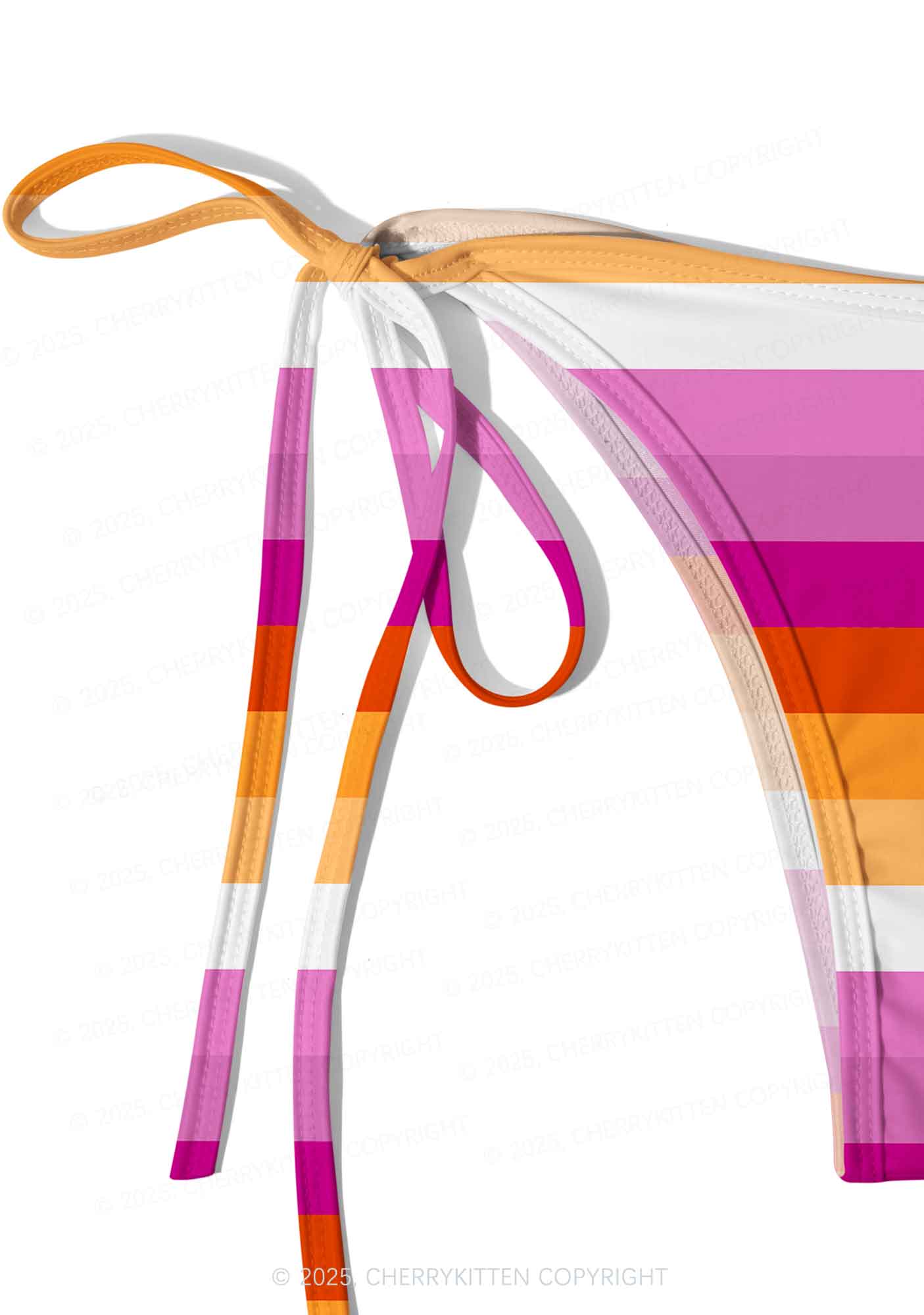 Lesbian Pride Y2K Print Bikini Set Cherrykitten