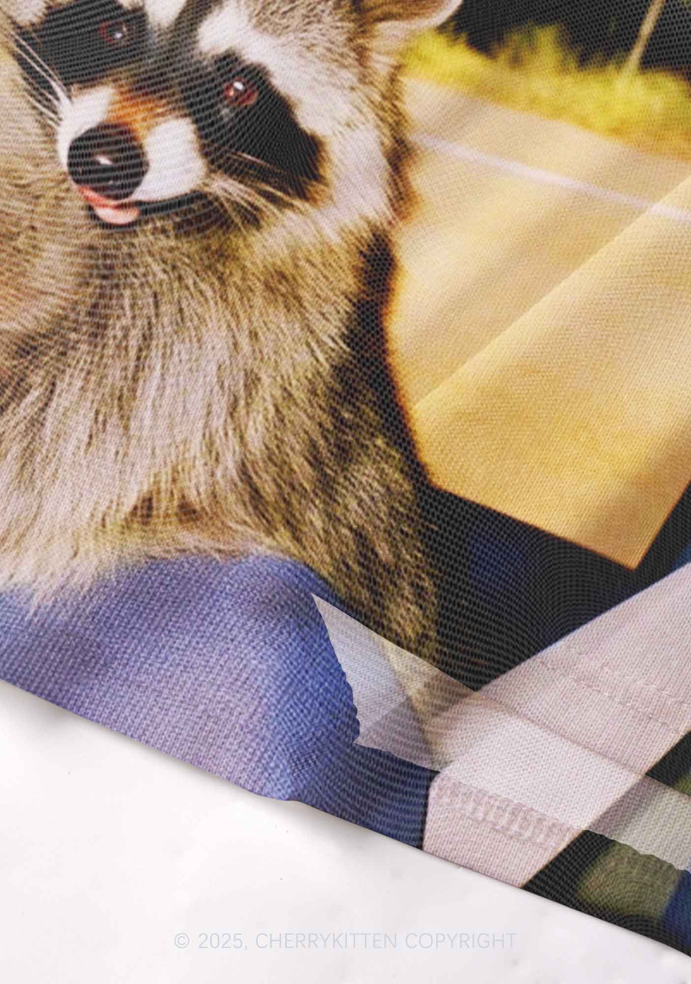 Raccoon Driver Y2K Mesh Cami Tank Cherrykitten