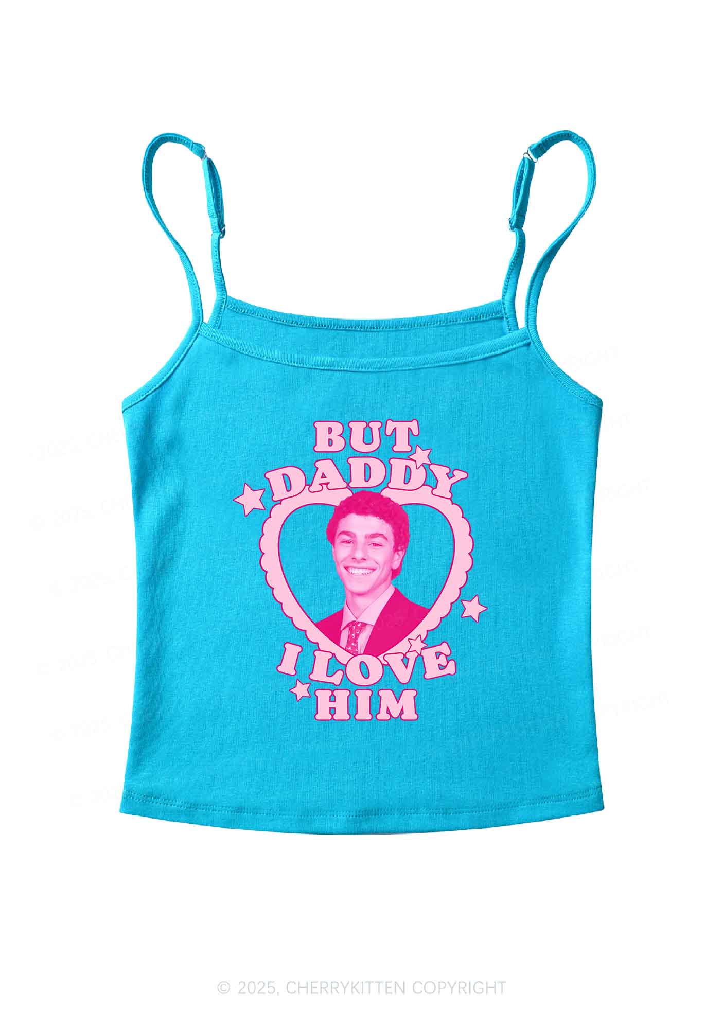 Daddy I Love Him Luigi Y2K Spaghetti Strap Cami Cherrykitten