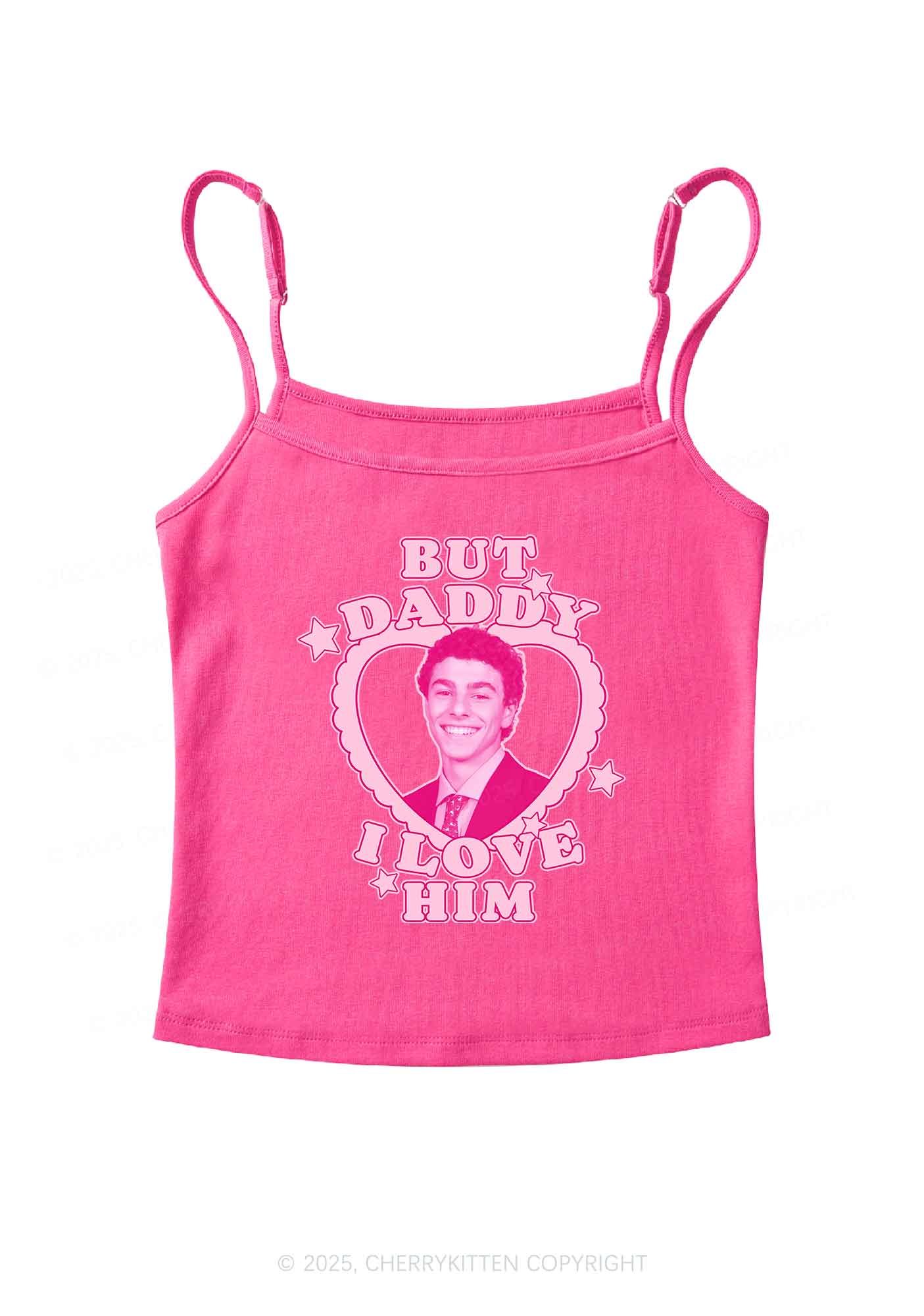 Daddy I Love Him Luigi Y2K Spaghetti Strap Cami Cherrykitten