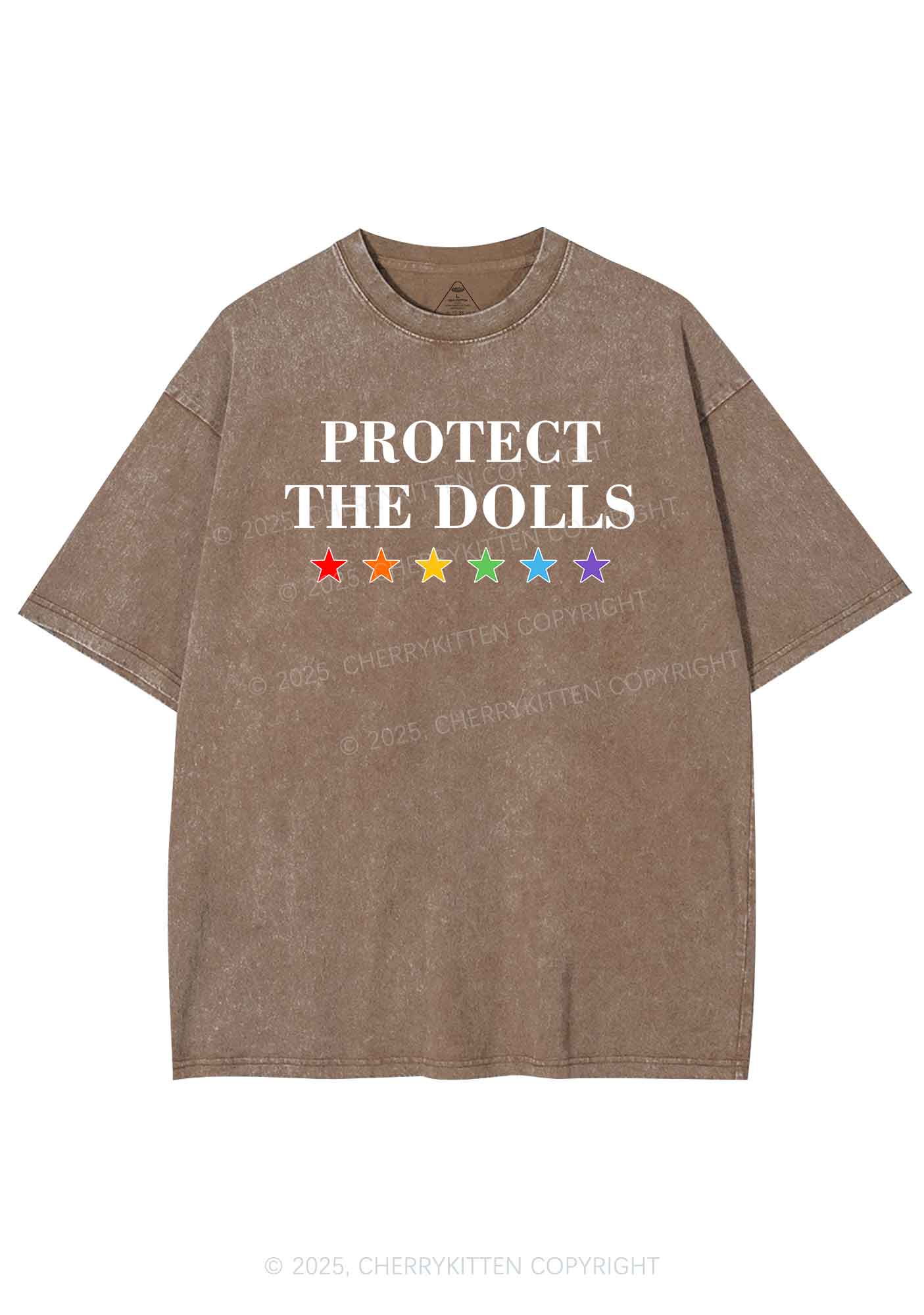 Protect The Dolls Pride Y2K Shirts Washed Tee Cherrykitten
