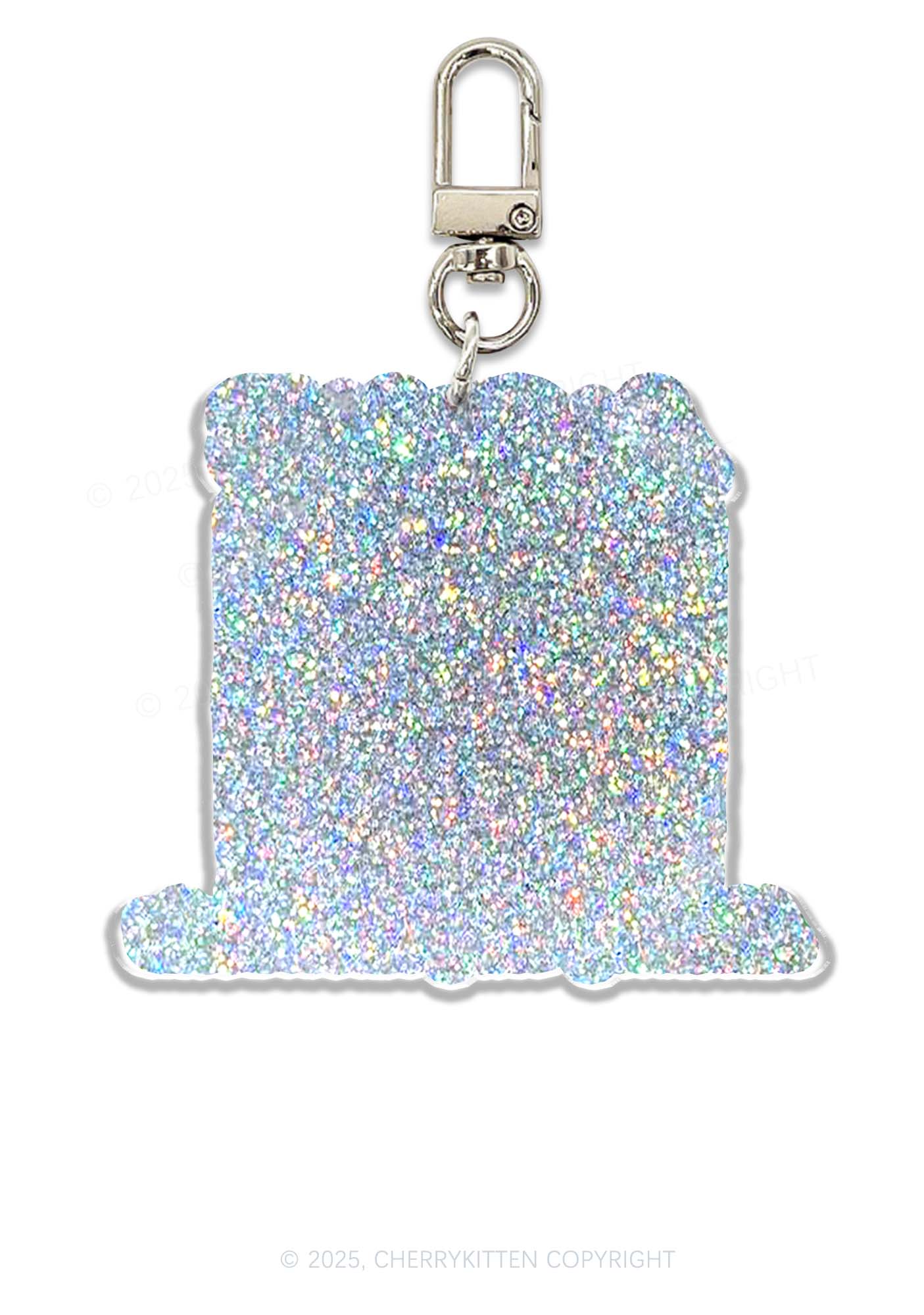 Crazy Books 1Pc Y2K Glitter Keychain Cherrykitten