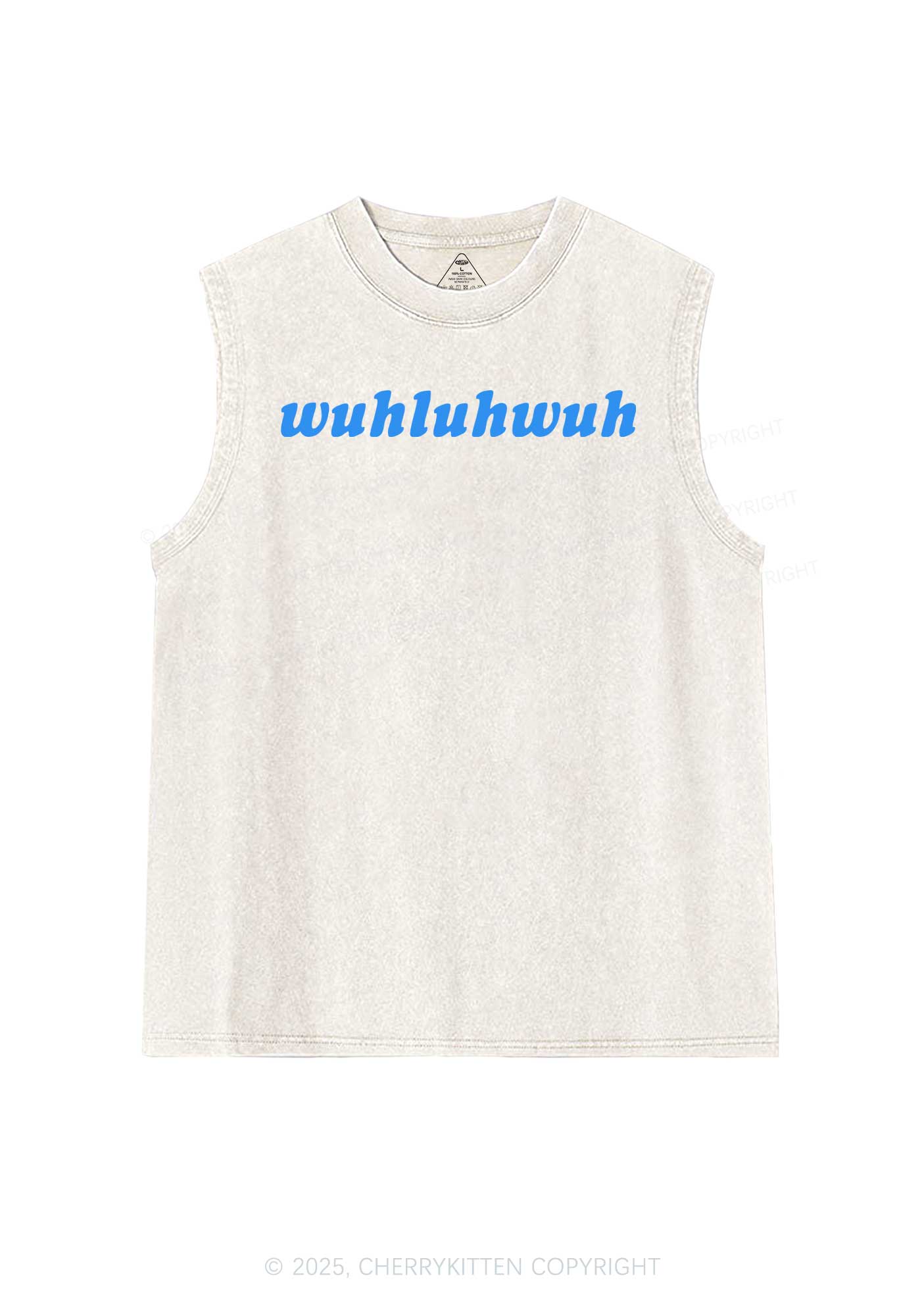 Wuhluhwuh Pride Y2K Washed Muscle Tank Cherrykitten