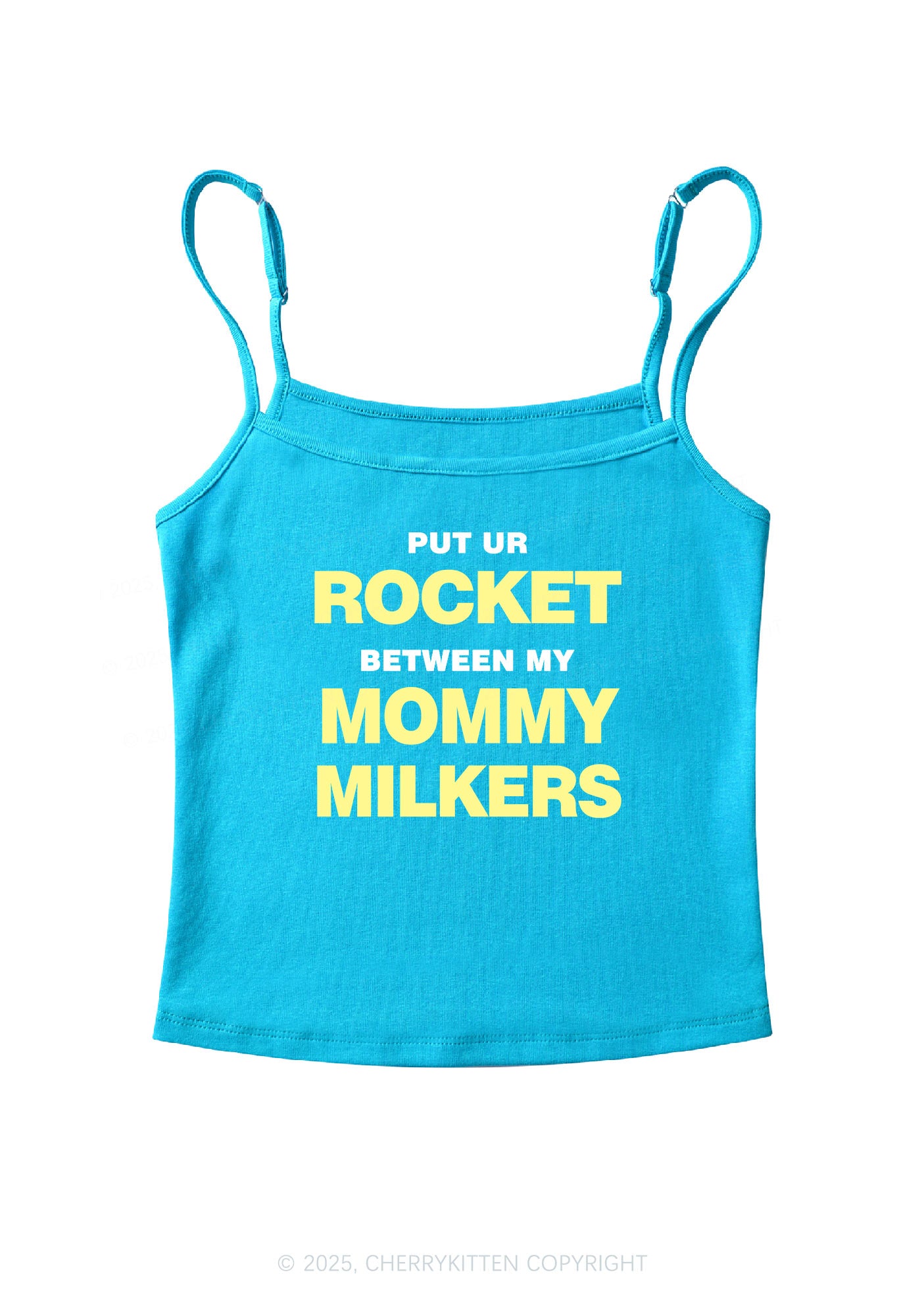 Rocket Mommy Milkers Y2K Spaghetti Strap Cami Cherrykitten
