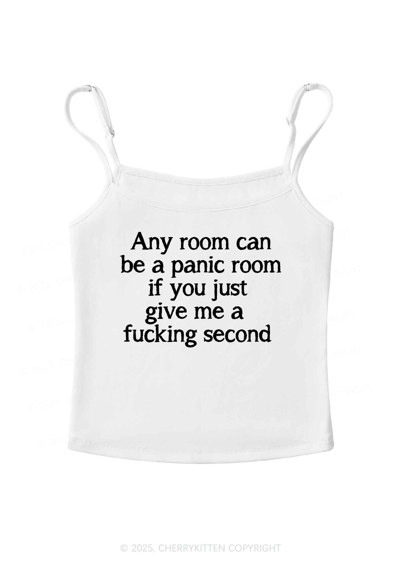 Any Room Can Be Panic Y2K Spaghetti Strap Cami Cherrykitten