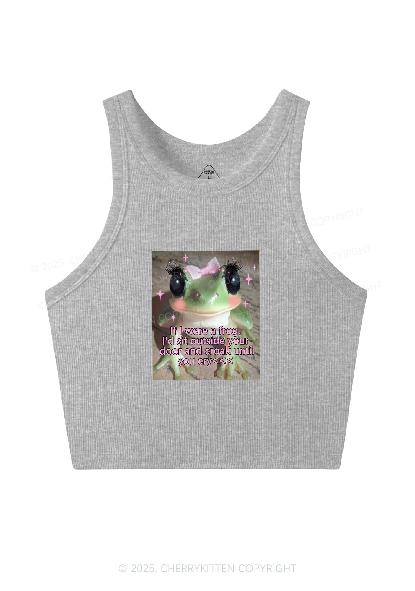 If I Were Frog Y2K Crop Tank Top Cherrykitten