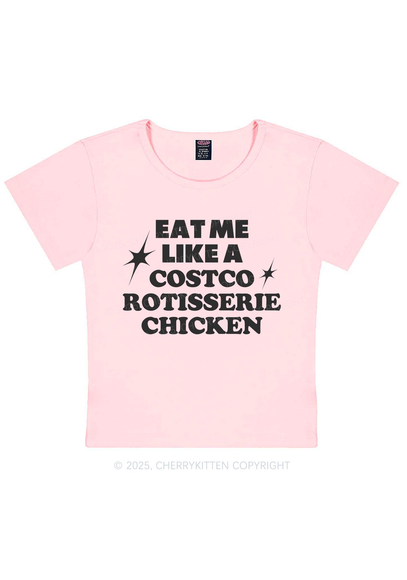 Eat Me Like Chicken Y2K Baby Tee Cherrykitten
