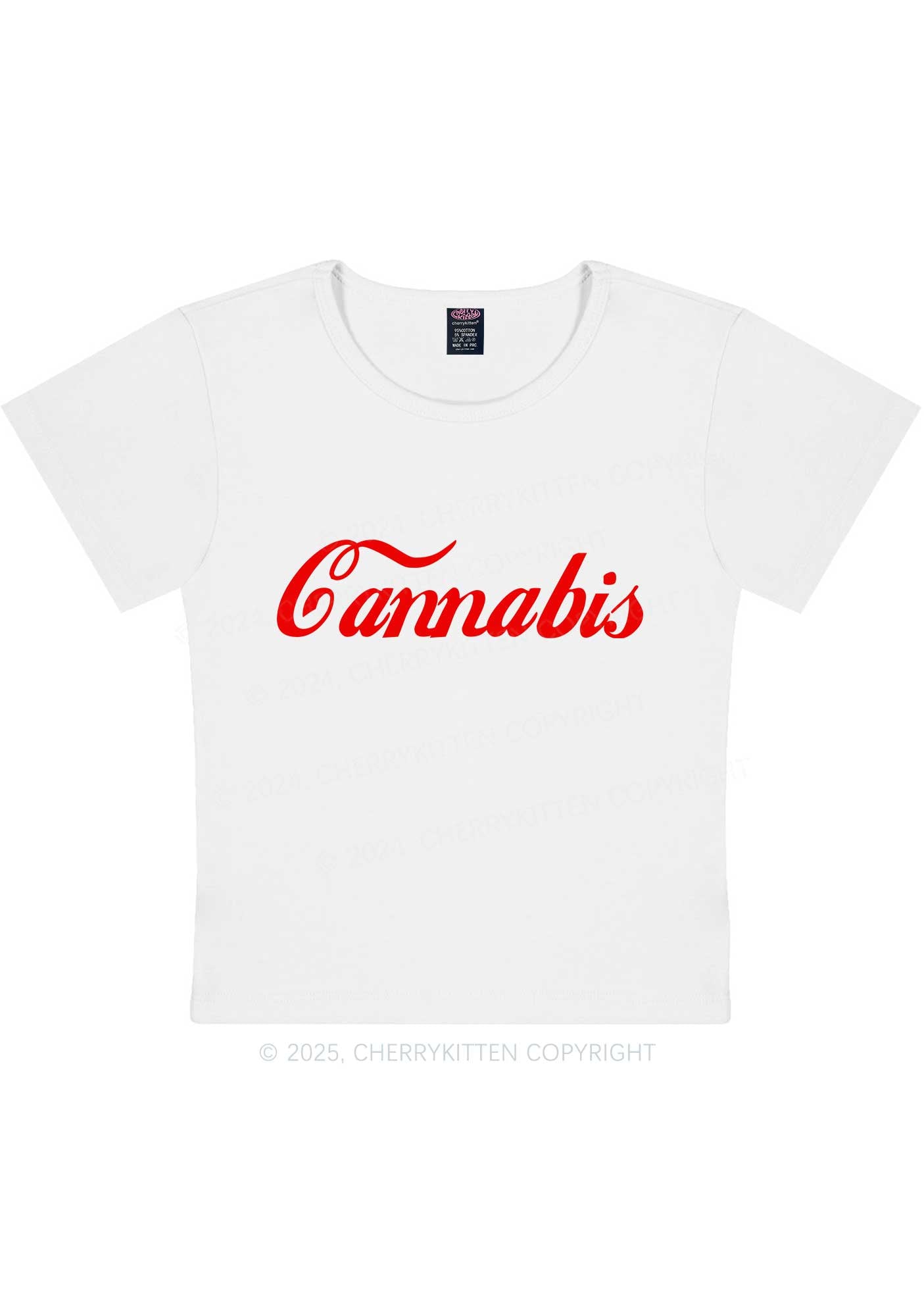 Special Cxnnxbis Y2K Baby Tee Cherrykitten