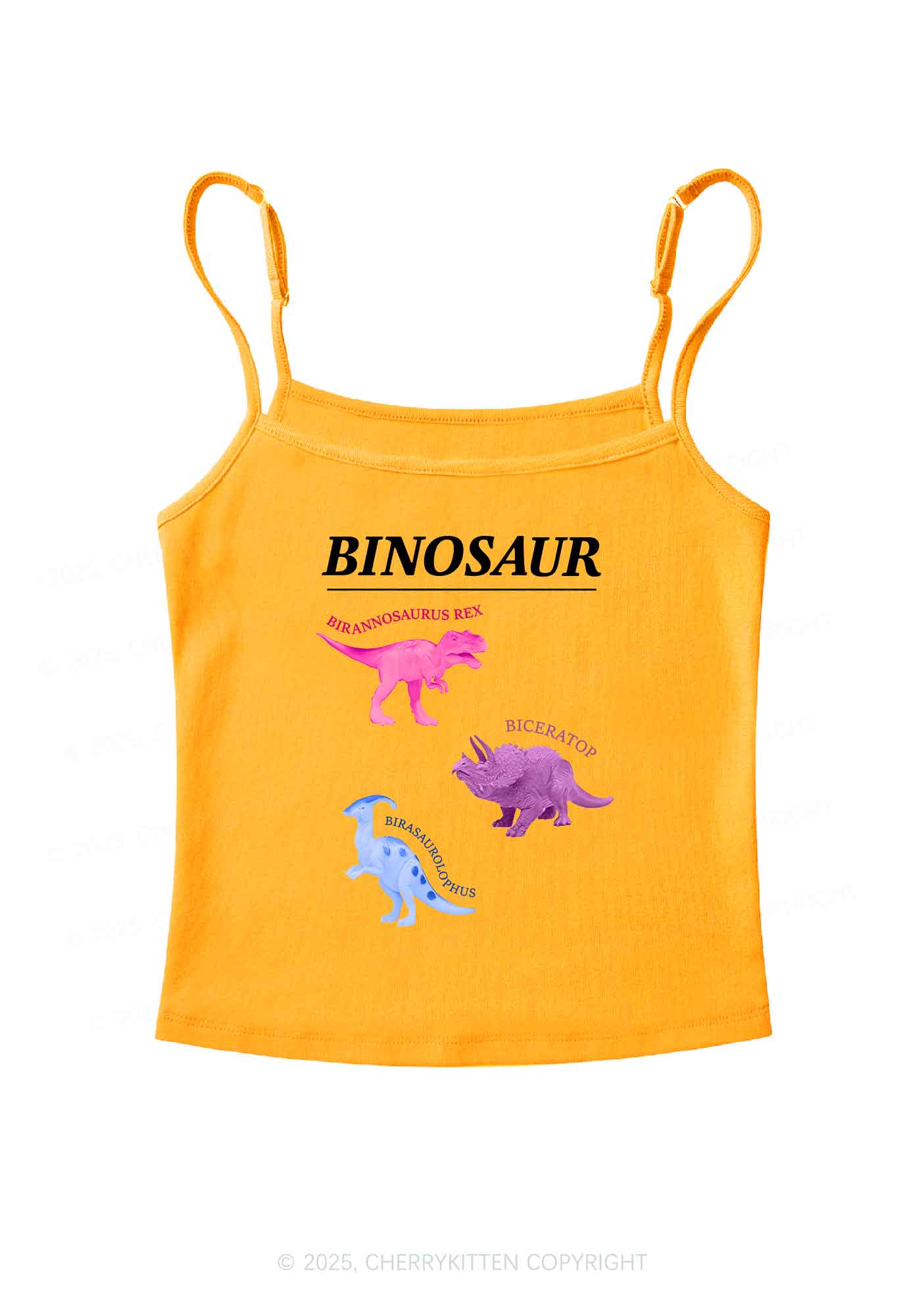 Binosaur Pride Y2K Spaghetti Strap Cami Cherrykitten