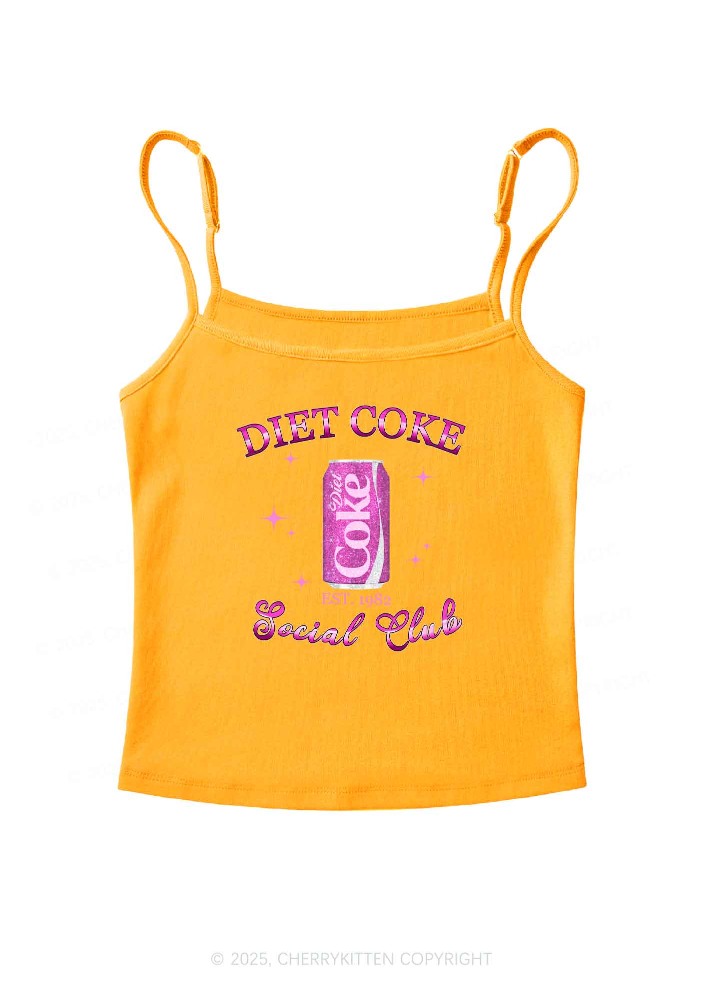 Diet Coke Social Club Y2K Spaghetti Strap Cami Cherrykitten