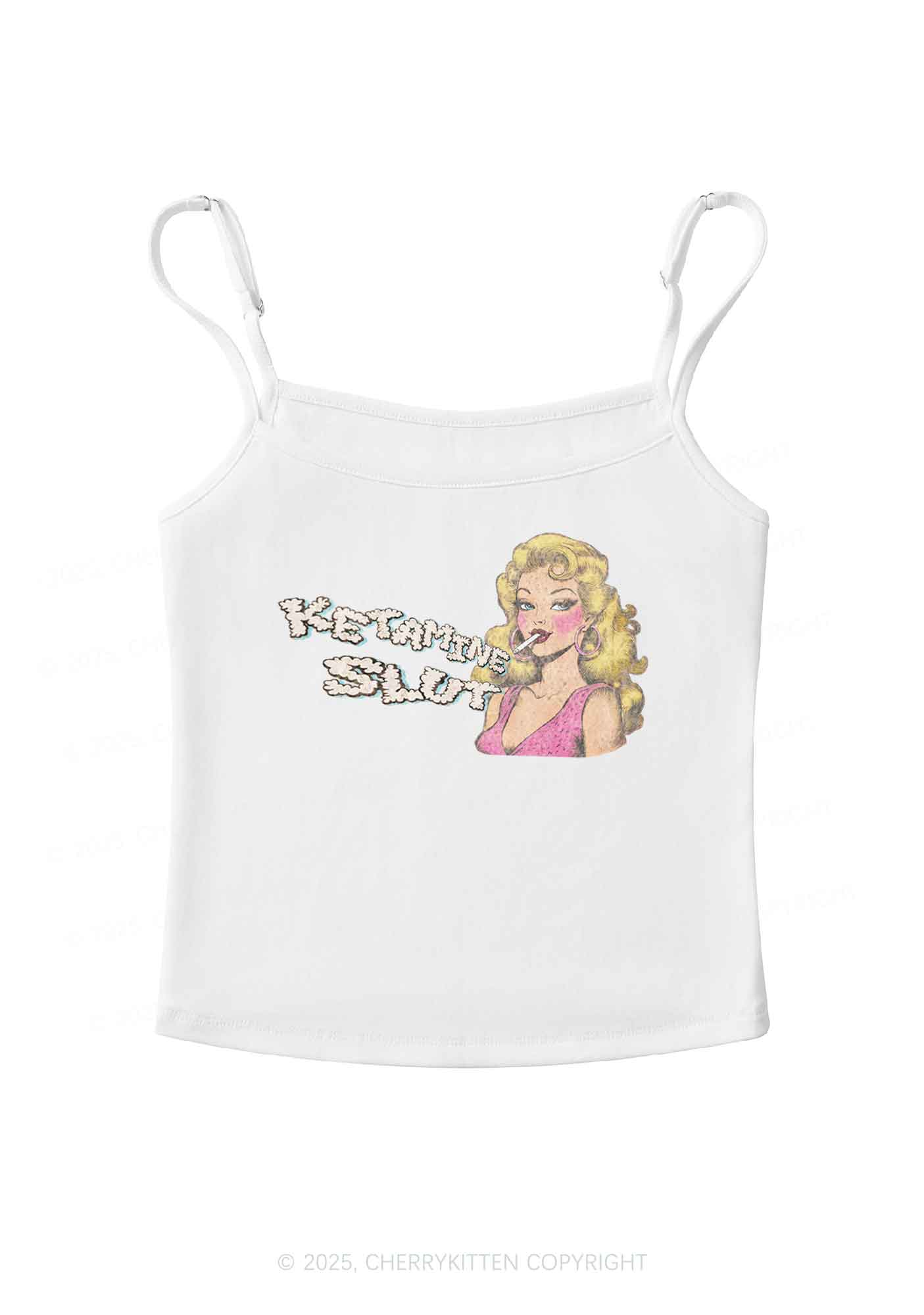 K Slxt Y2K Spaghetti Strap Cami Cherrykitten