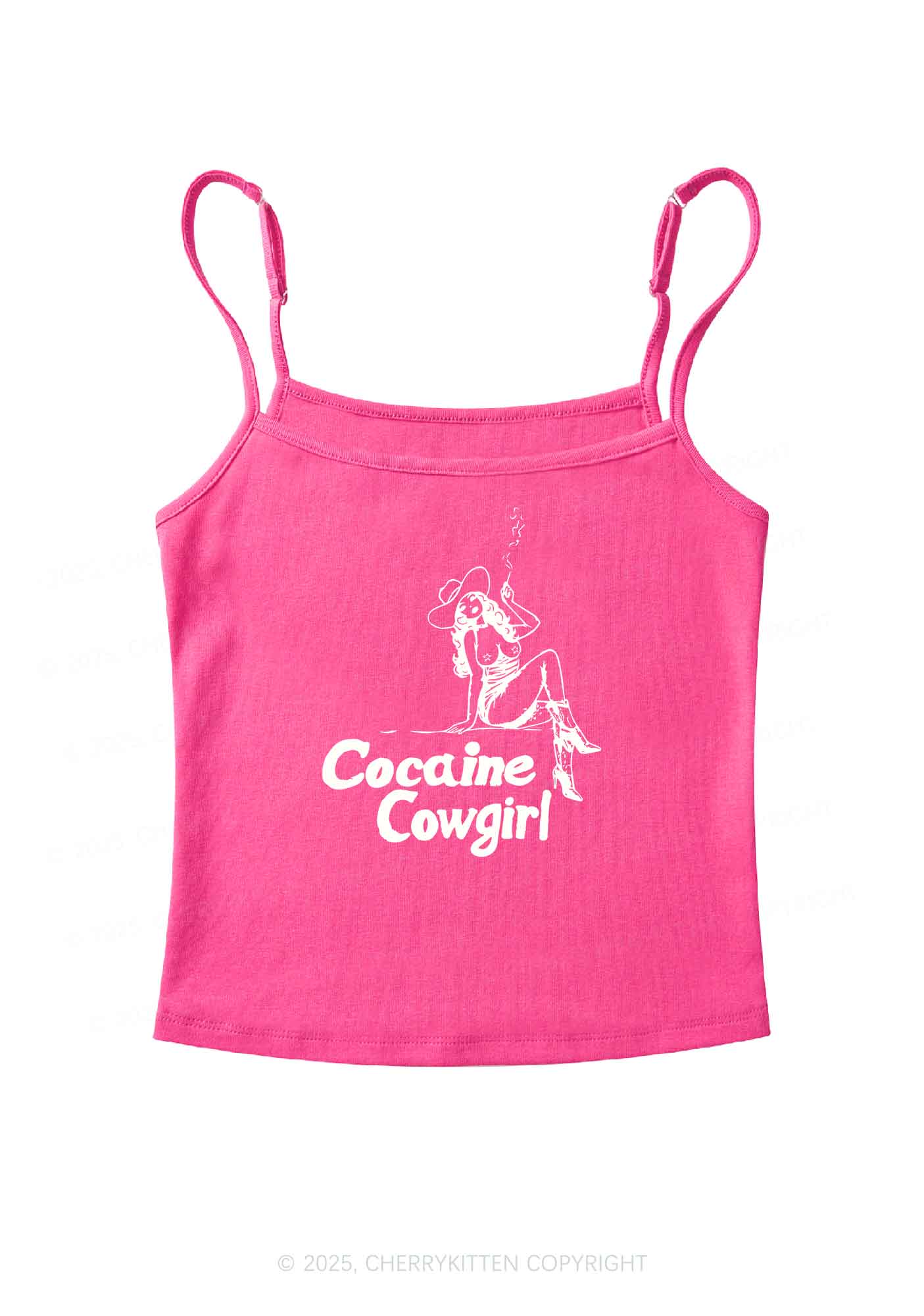 Cola Cowgirl Y2K Spaghetti Strap Cami Cherrykitten