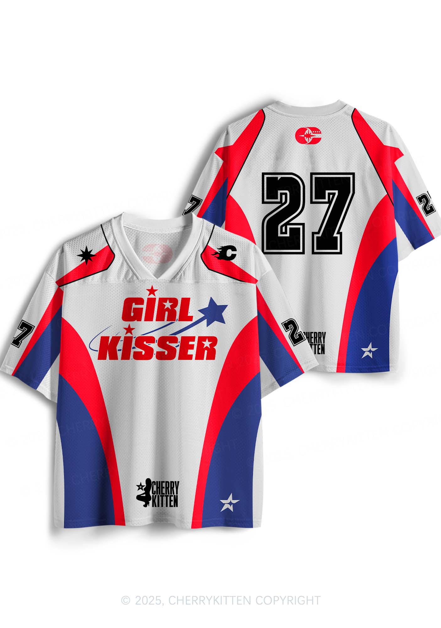 Custom Girl Kisser Pride Y2K Sport Jersey Shirts Cherrykitten