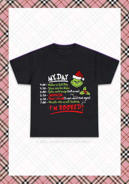 My Day I'm Booked Christmas Chunky Shirt Cherrykitten