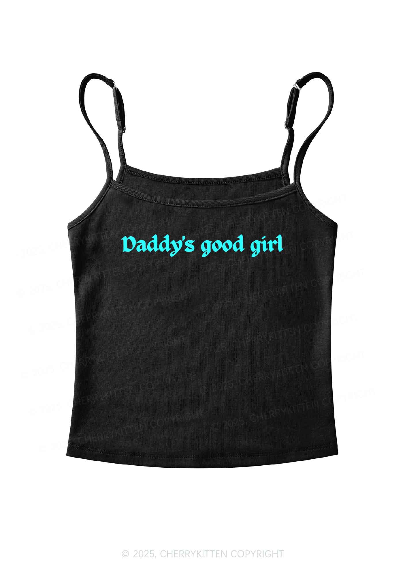 Daddys Good Girl Y2K Spaghetti Strap Cami Cherrykitten