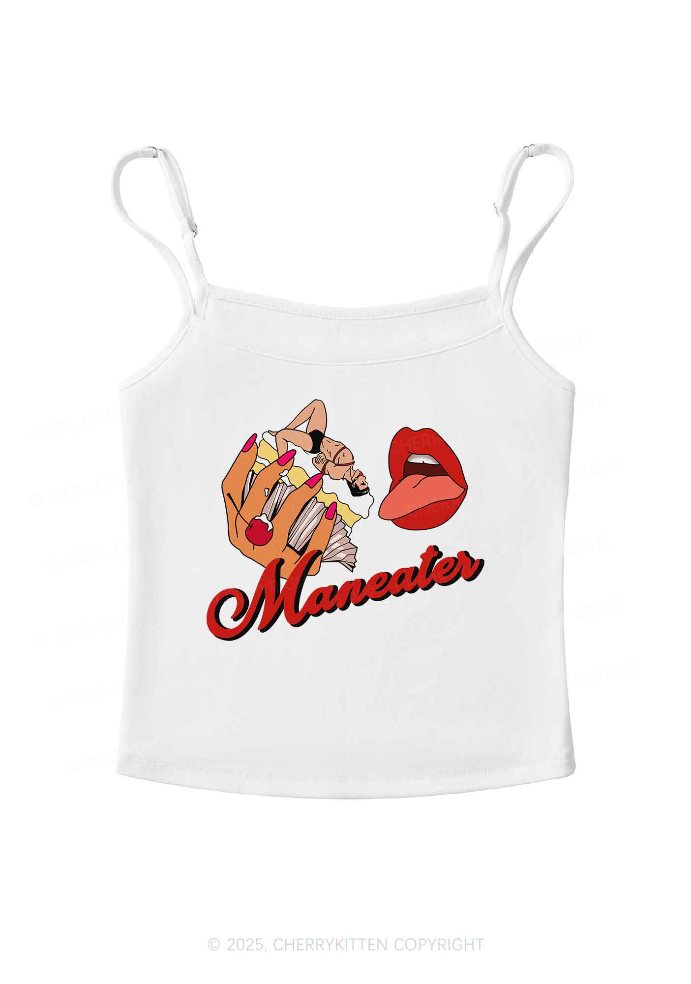 Maneater Mouth Y2K Spaghetti Strap Cami Cherrykitten