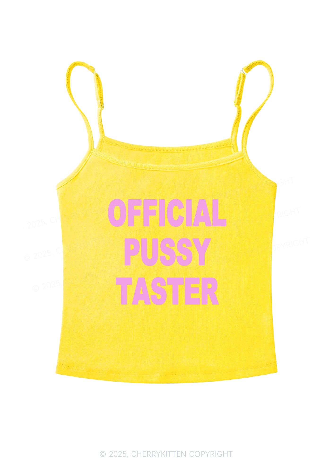 Official Puxxy Taster Y2K Spaghetti Strap Cami Cherrykitten