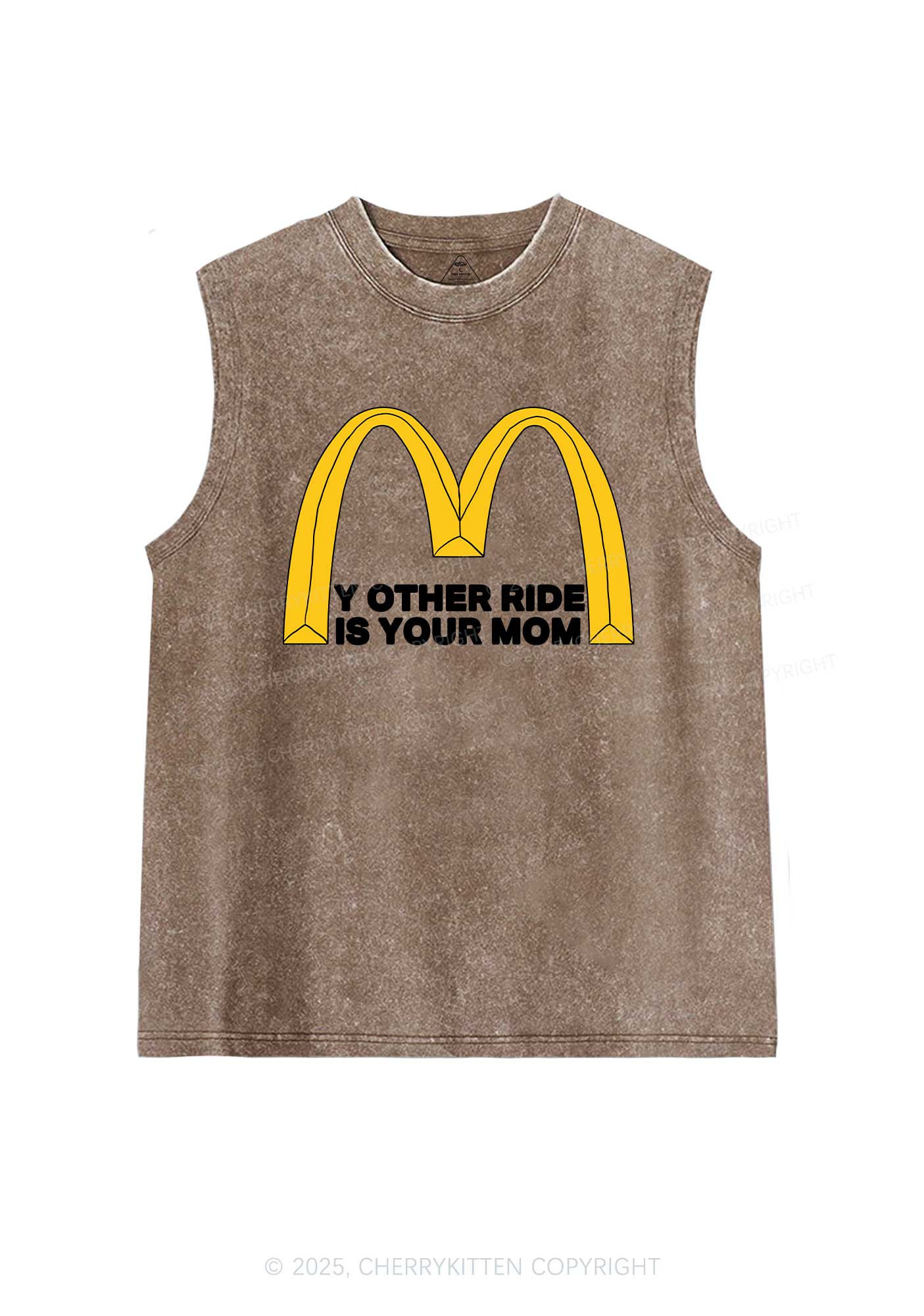 Ride Your Mom Y2K Washed Muscle Tank Cherrykitten