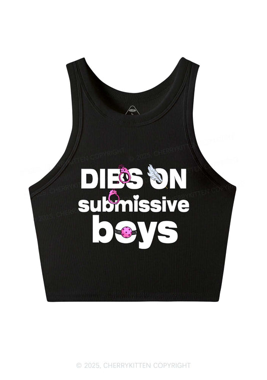 Dibs On S Boys Y2K Crop Tank Top Cherrykitten