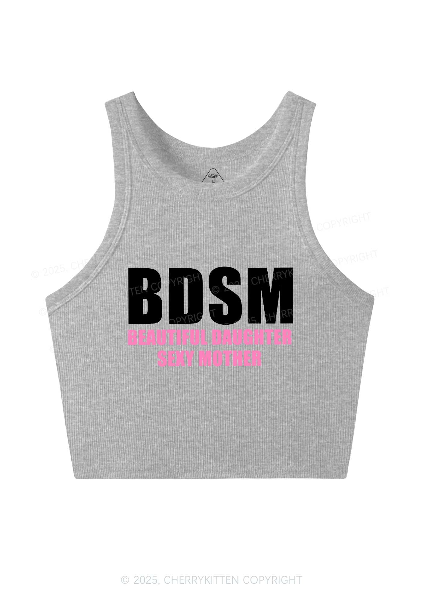 BDSM Daughter Mother Y2K Crop Tank Top Cherrykitten