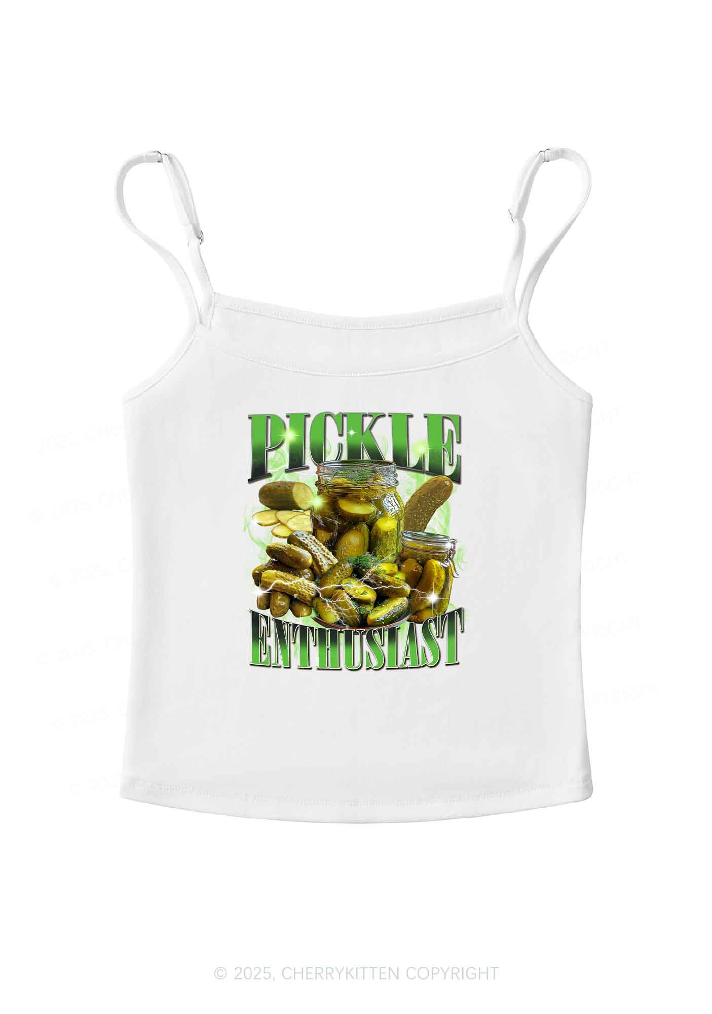 Pickle Enthusiast Y2K Spaghetti Strap Cami Cherrykitten