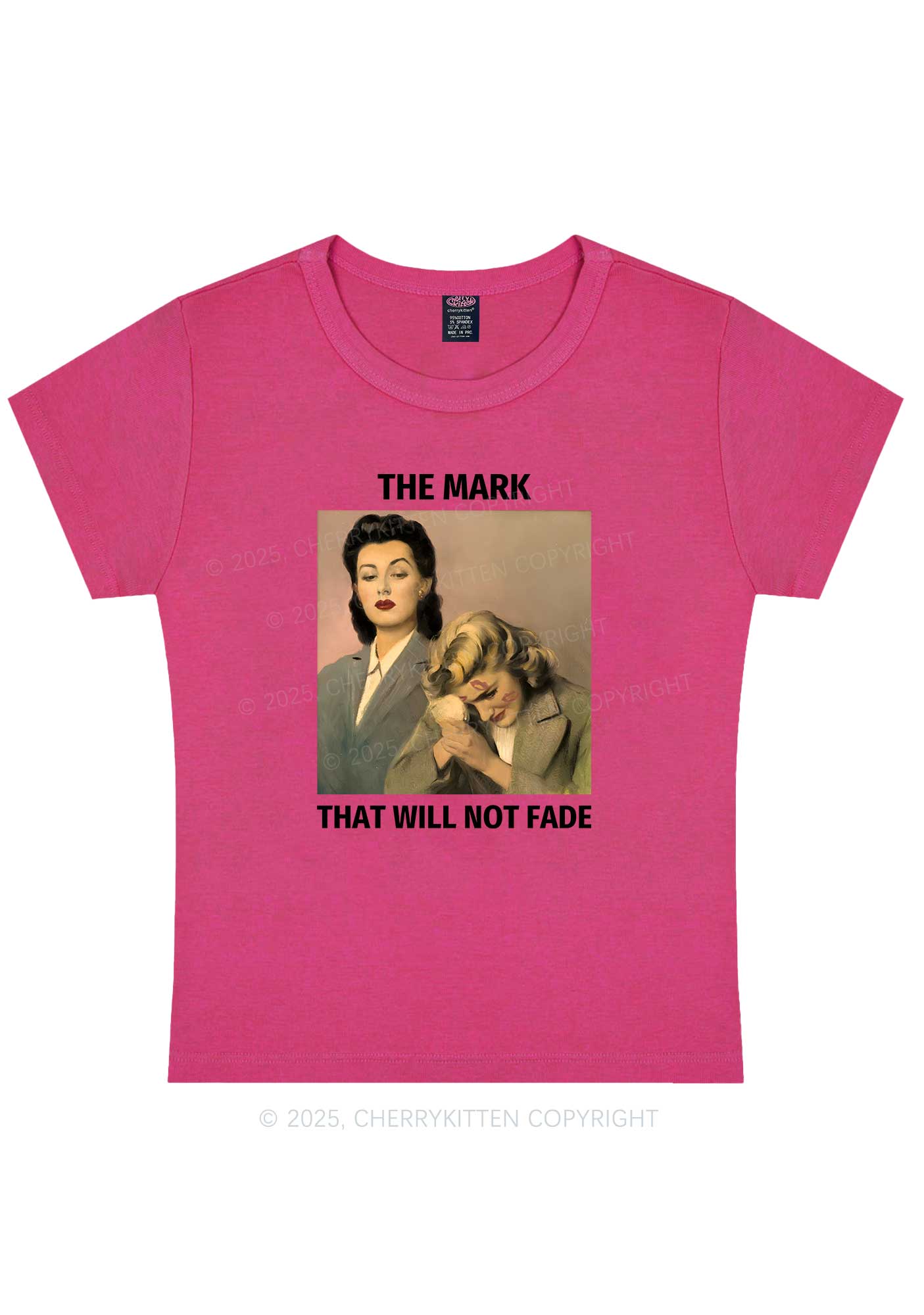Mark Will Not Fade Pride Y2K Baby Tee Cherrykitten
