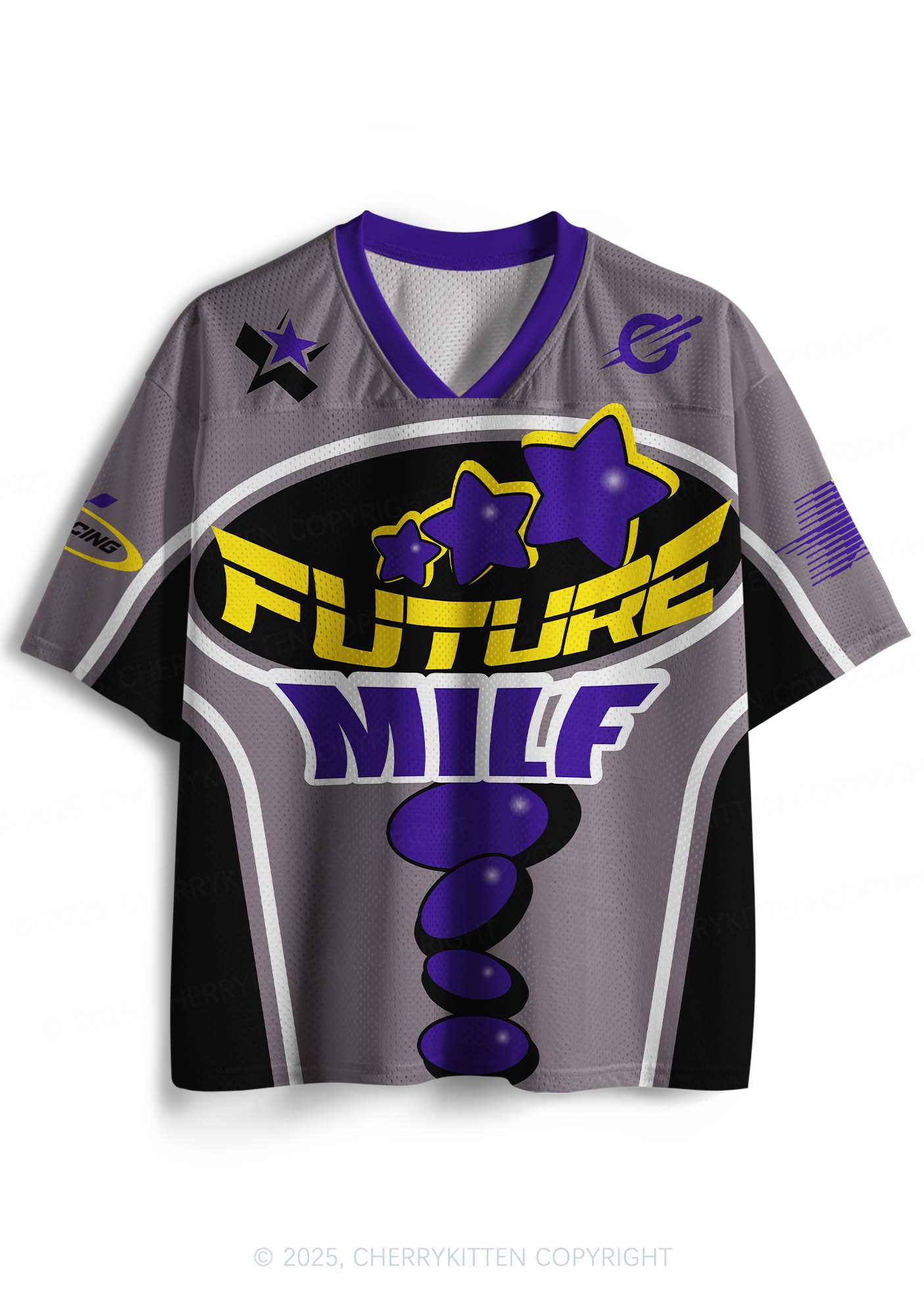 Custom Grey Future Mxxf Y2K Sport Jersey Shirts Cherrykitten