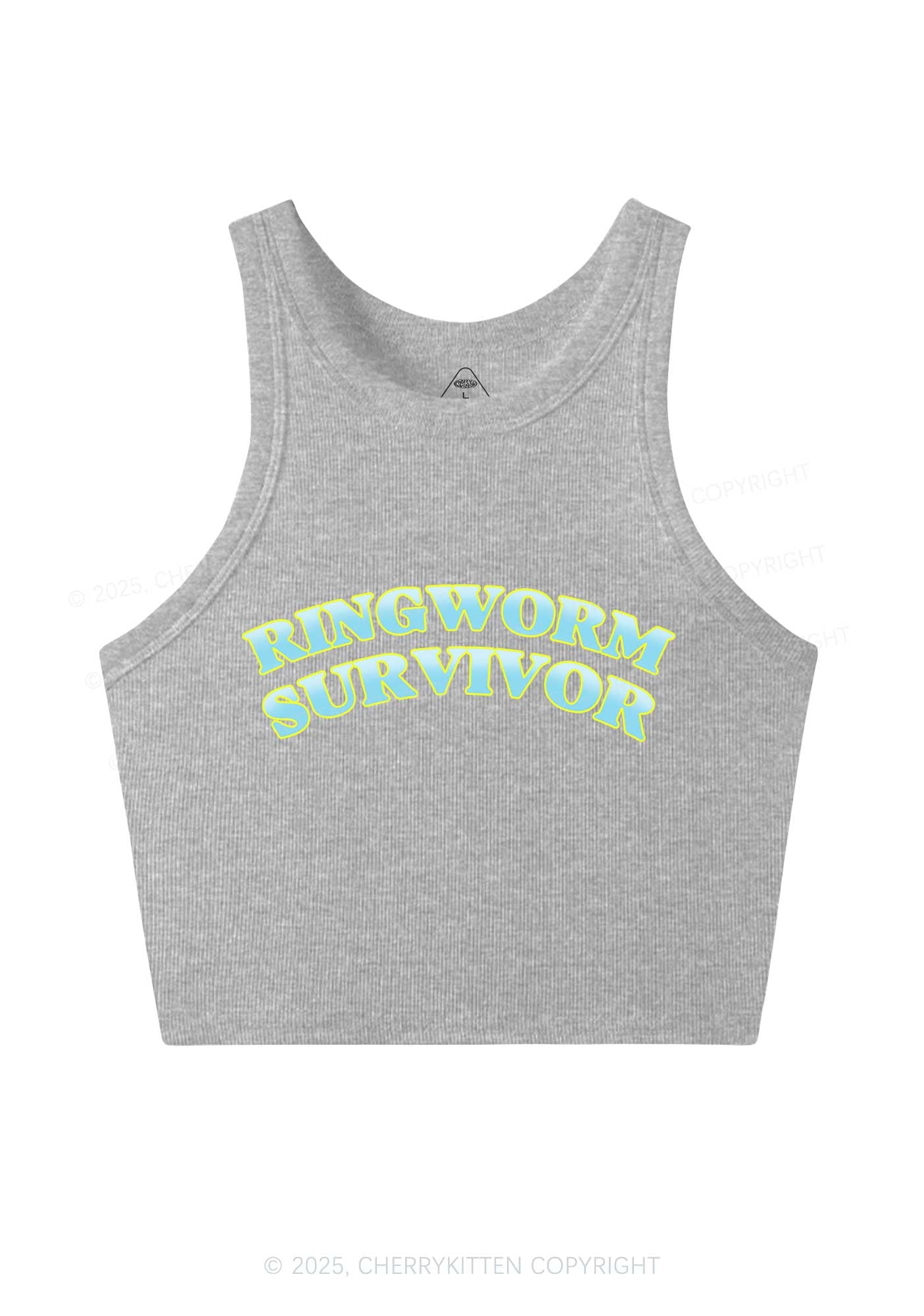 Ringworm Survivor Y2K Crop Tank Top Cherrykitten