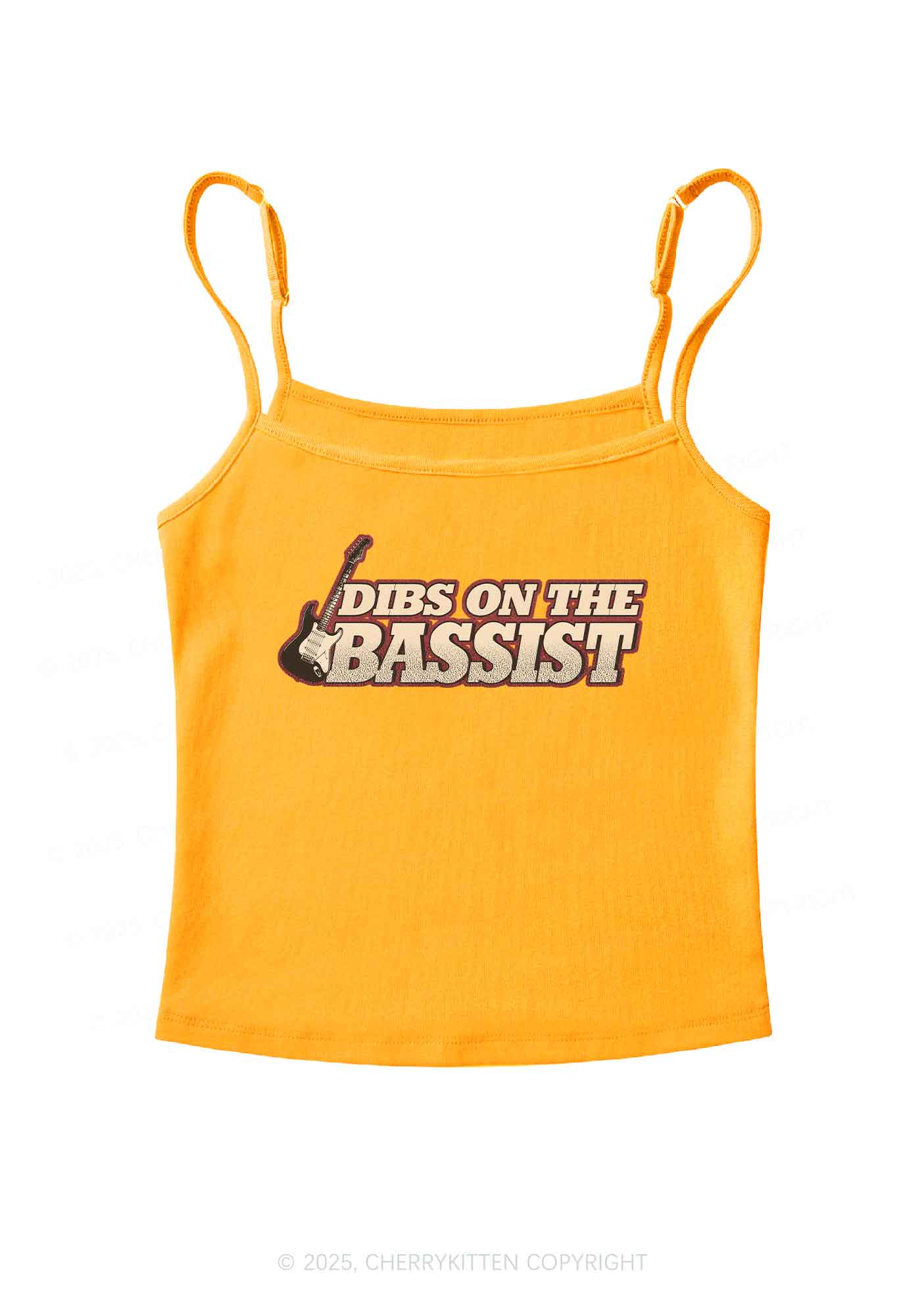 Dibs On The Bassist Y2K Spaghetti Strap Cami Cherrykitten