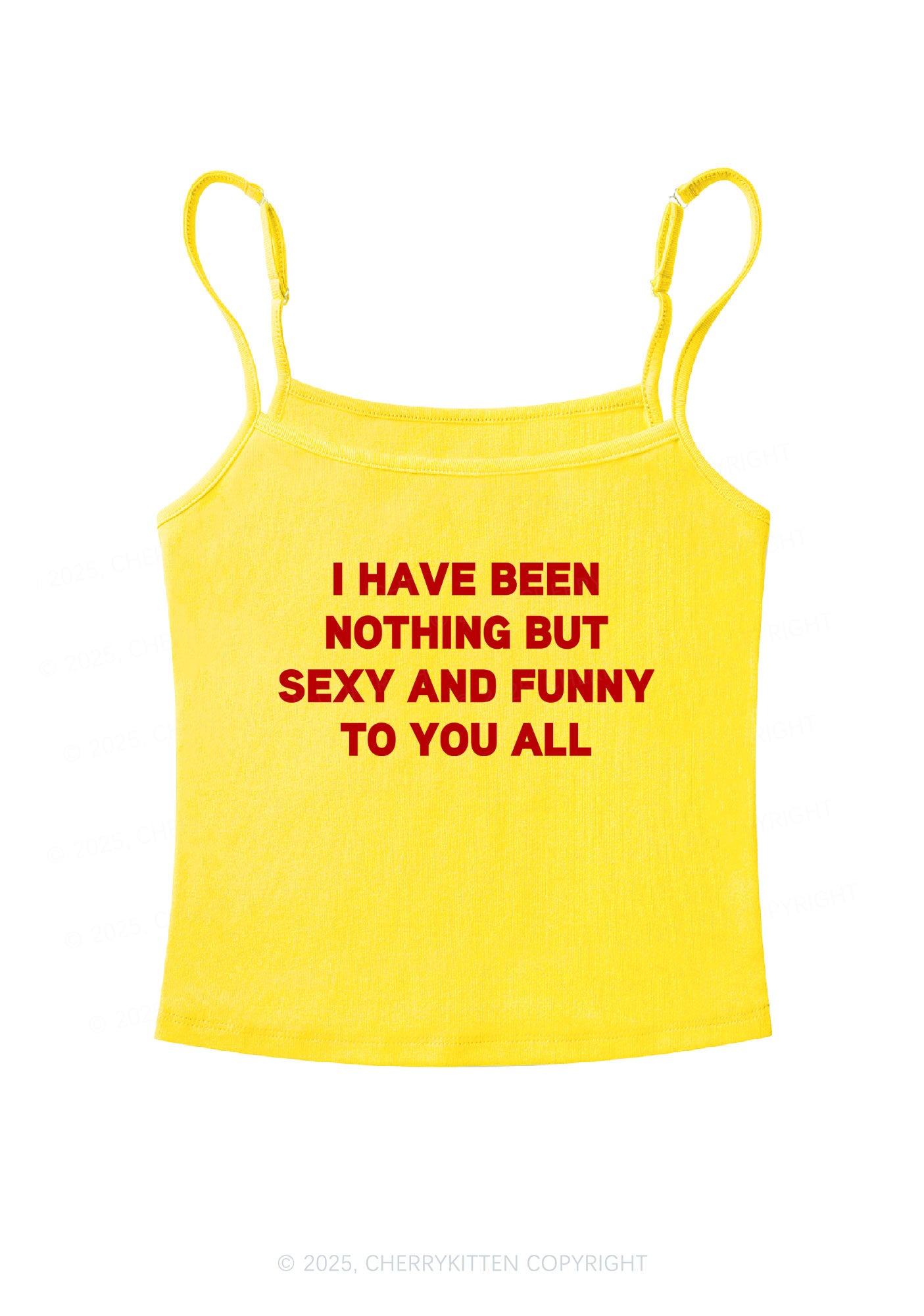 I Have Been Funny Y2K Spaghetti Strap Cami Cherrykitten