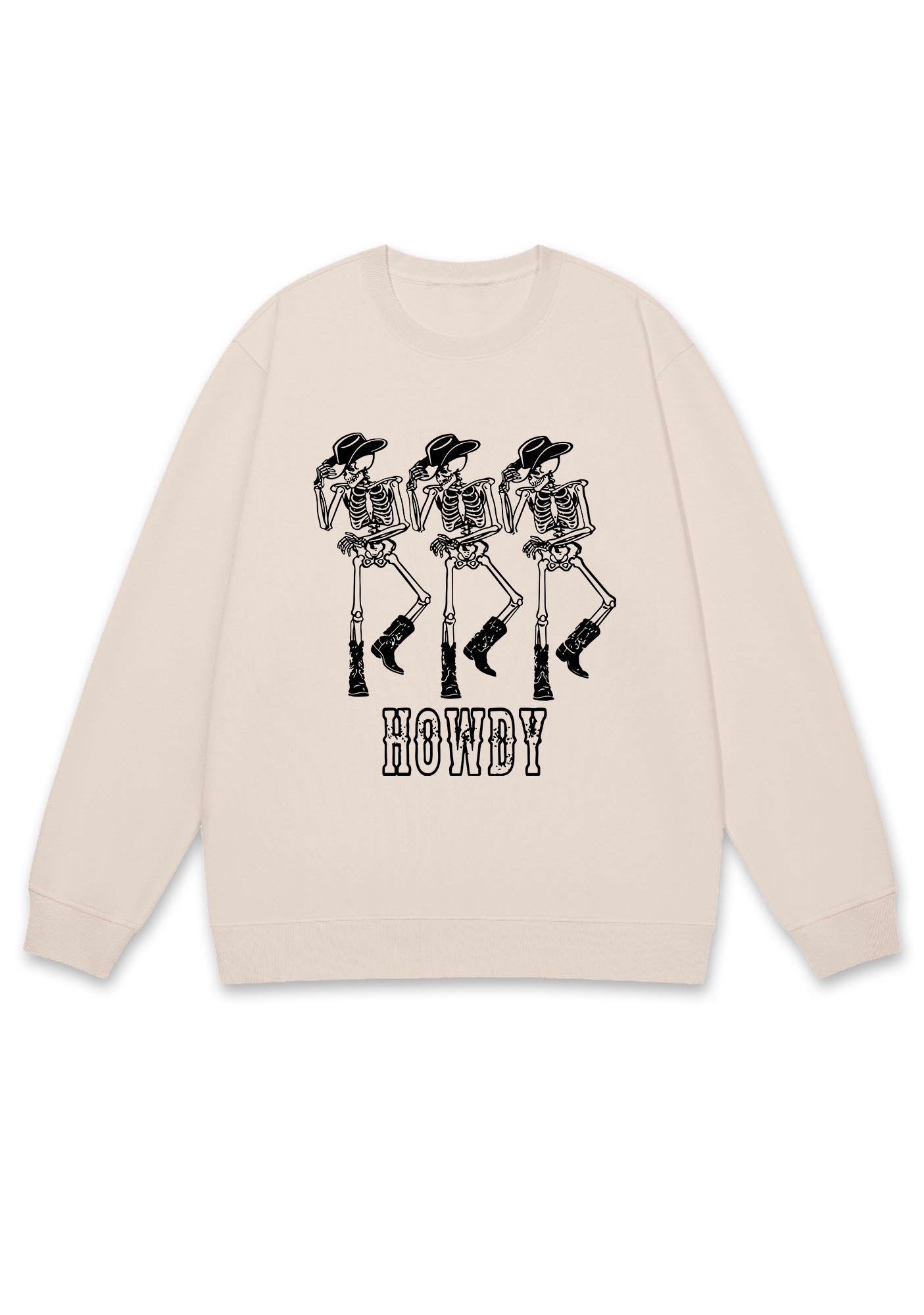 Halloween Howdy Dancing Skeletons Y2K Sweatshirt