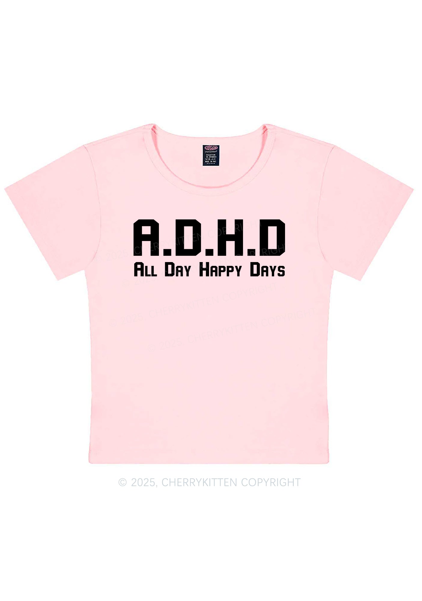 All Day Happy Days Y2K Baby Tee Cherrykitten