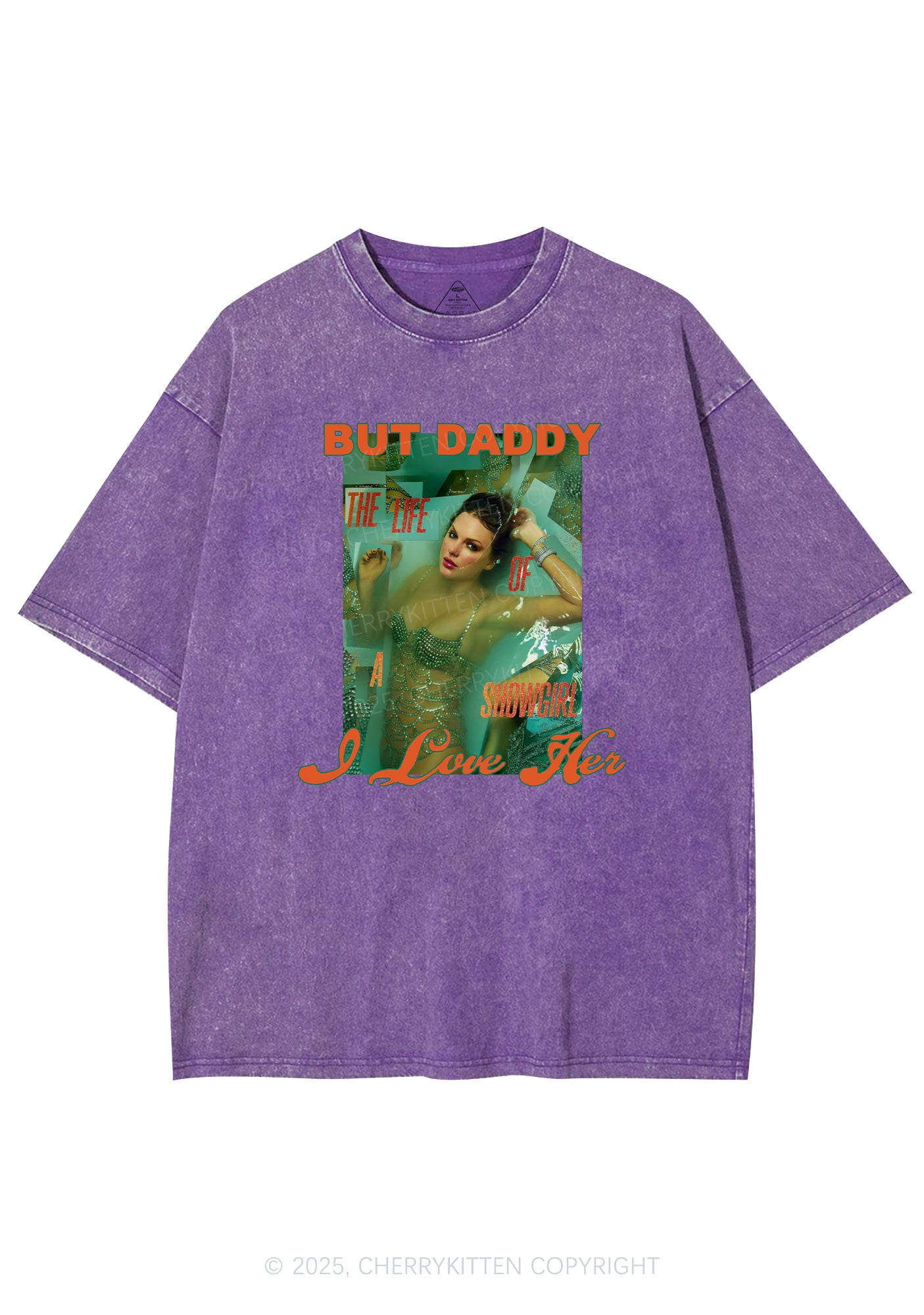 But Daddy Love TS Y2K Shirts Washed Tee Cherrykitten