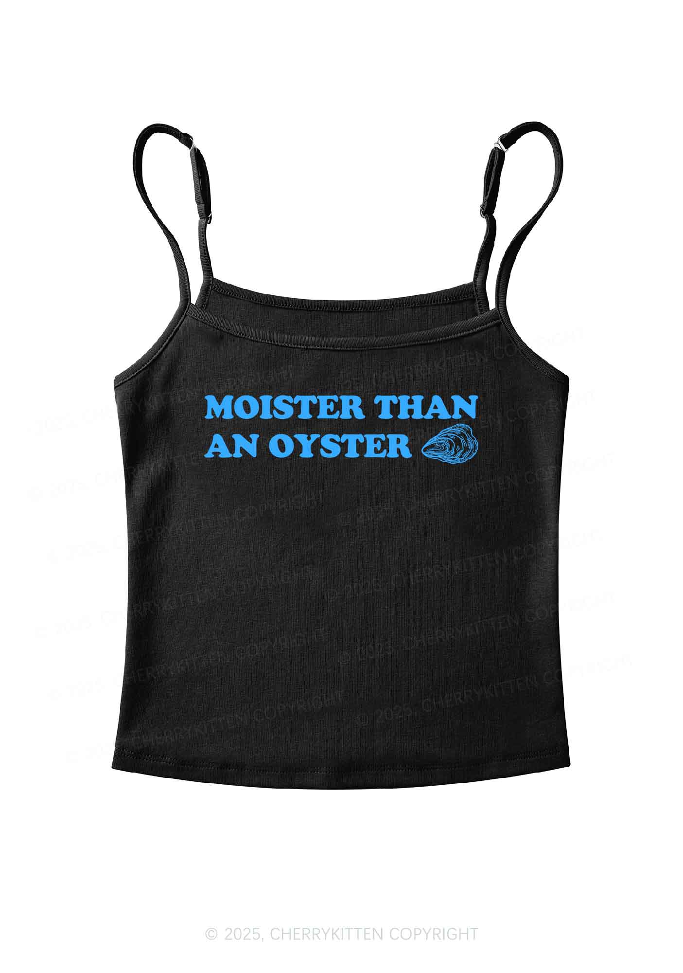 Moister Than An Oyster Y2K Spaghetti Strap Cami Cherrykitten