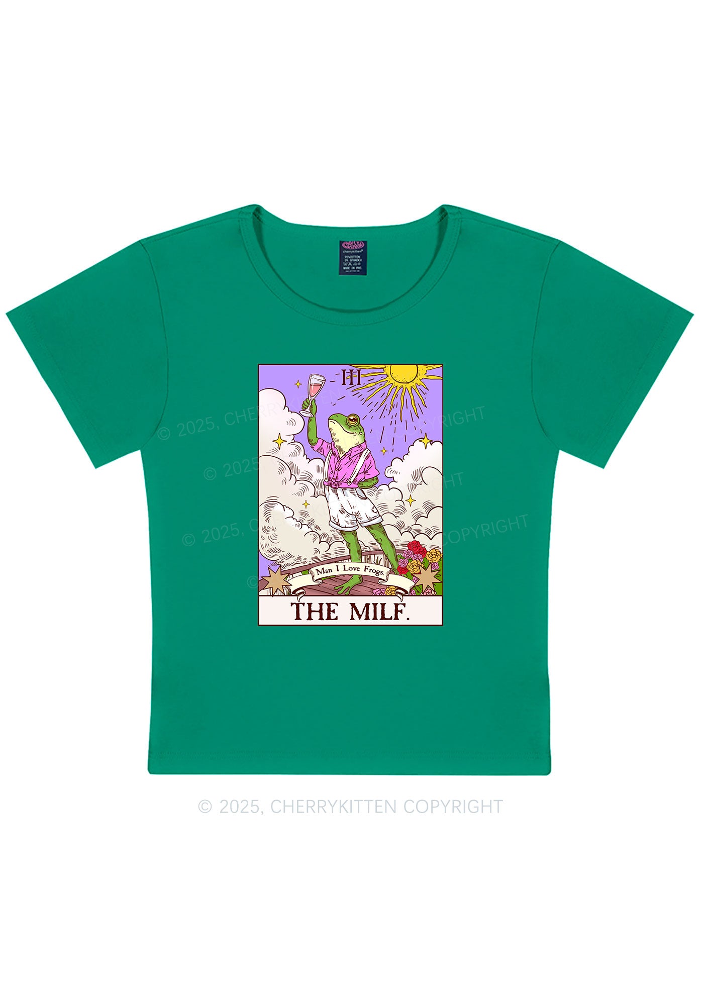 The Mxxf Frog Y2K Baby Tee Cherrykitten