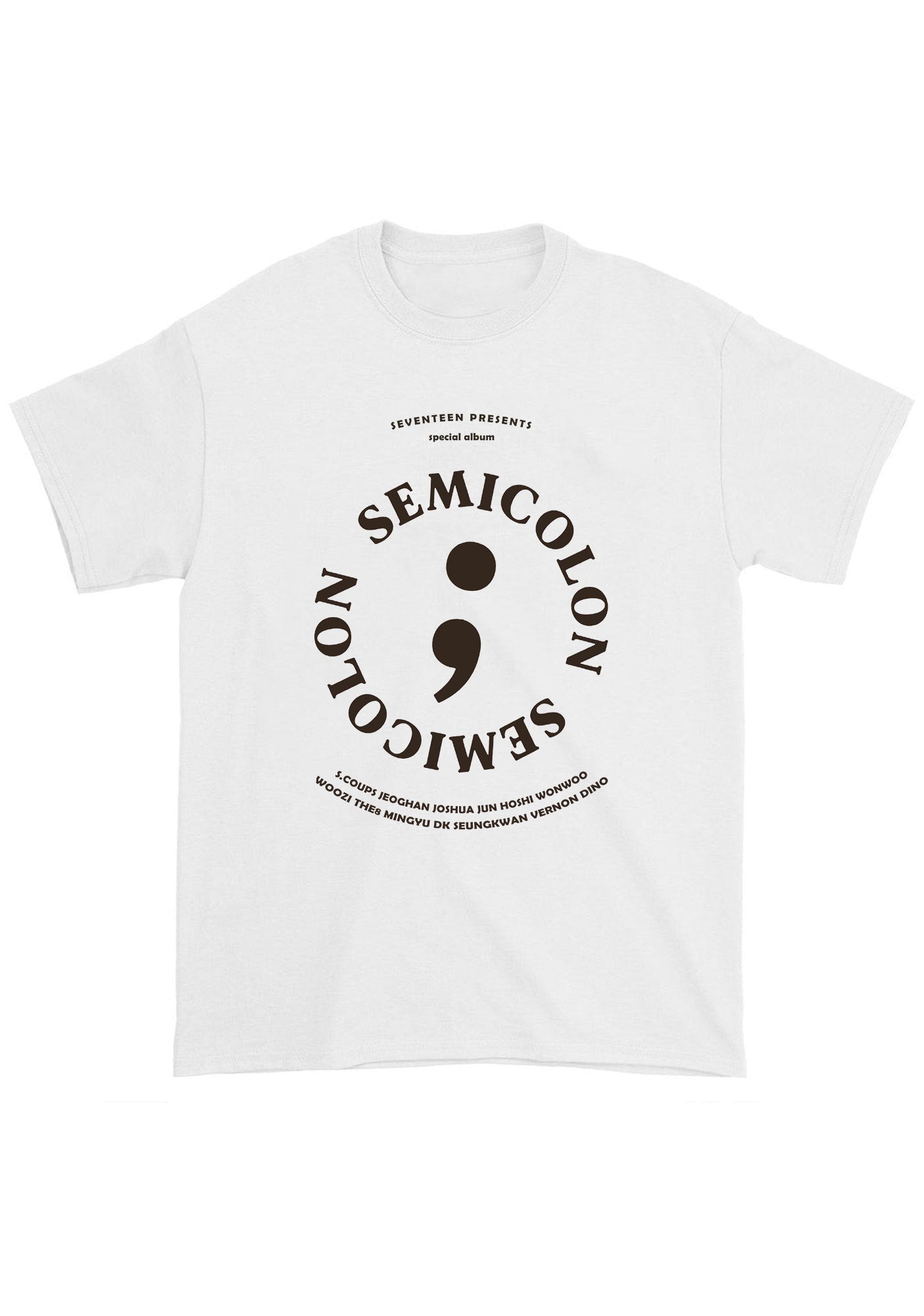 Semicolon Svt Kpop Chunky Shirt