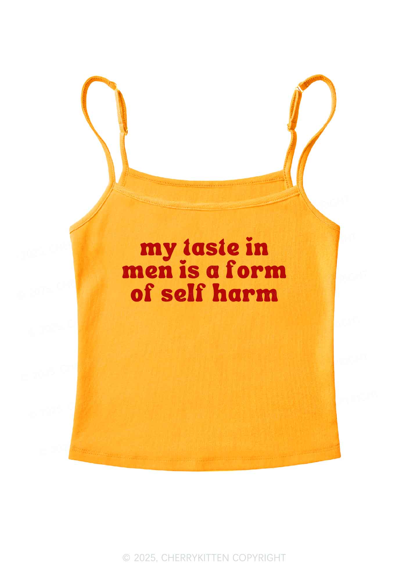 My Taste In Men Y2K Spaghetti Strap Cami Cherrykitten