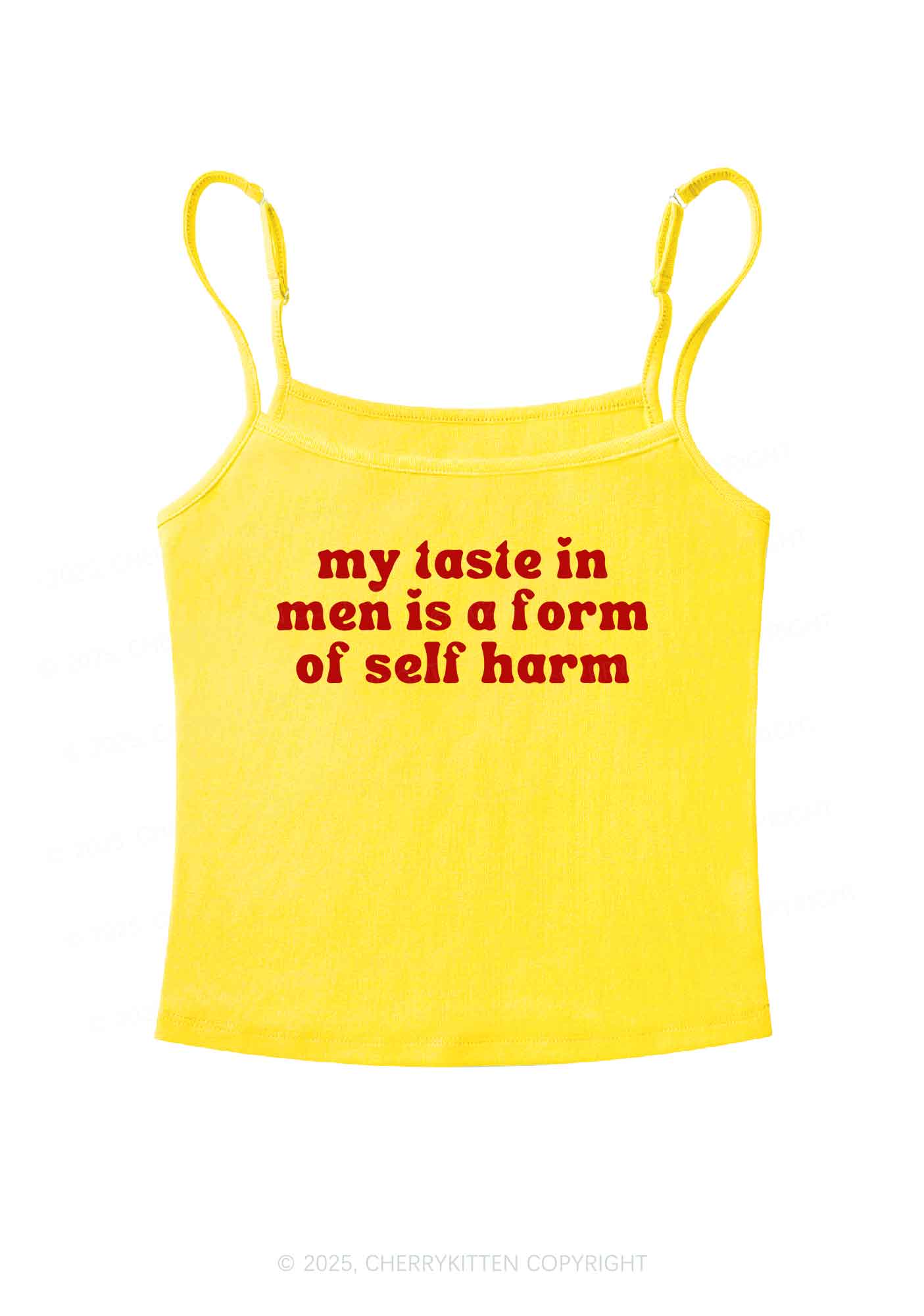 My Taste In Men Y2K Spaghetti Strap Cami Cherrykitten