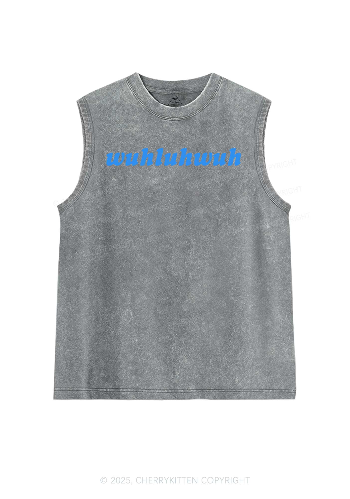 Wuhluhwuh Pride Y2K Washed Muscle Tank Cherrykitten