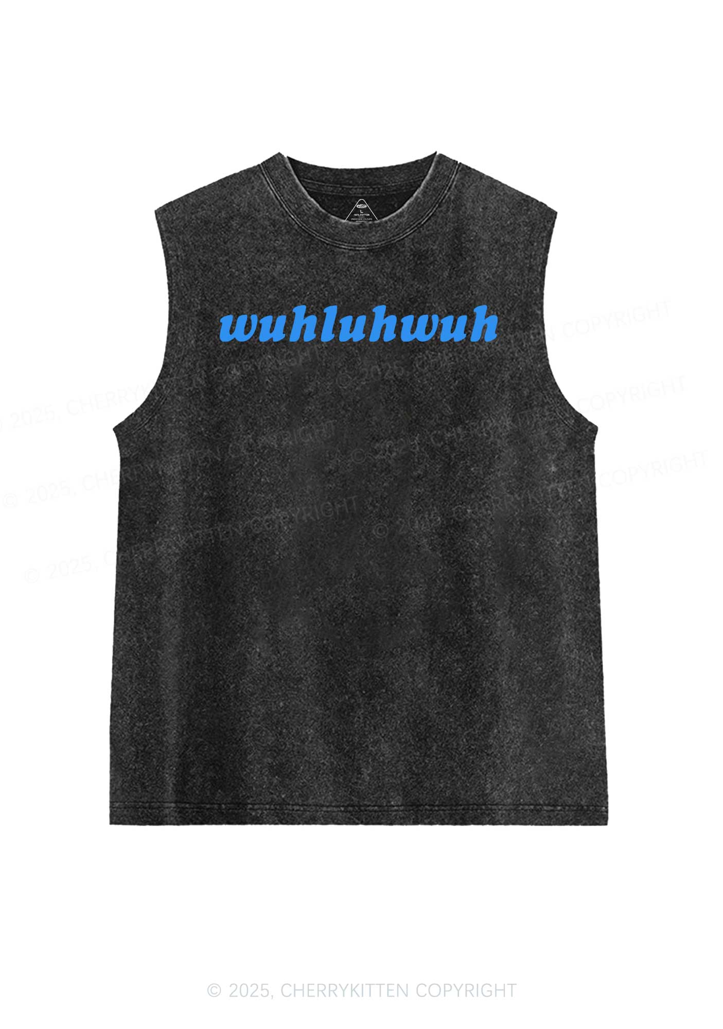 Wuhluhwuh Pride Y2K Washed Muscle Tank Cherrykitten