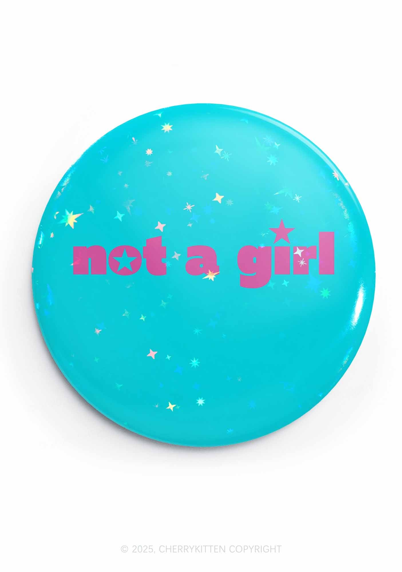 Not A Girl Pride 1Pc Y2K Pin Badge Cherrykitten