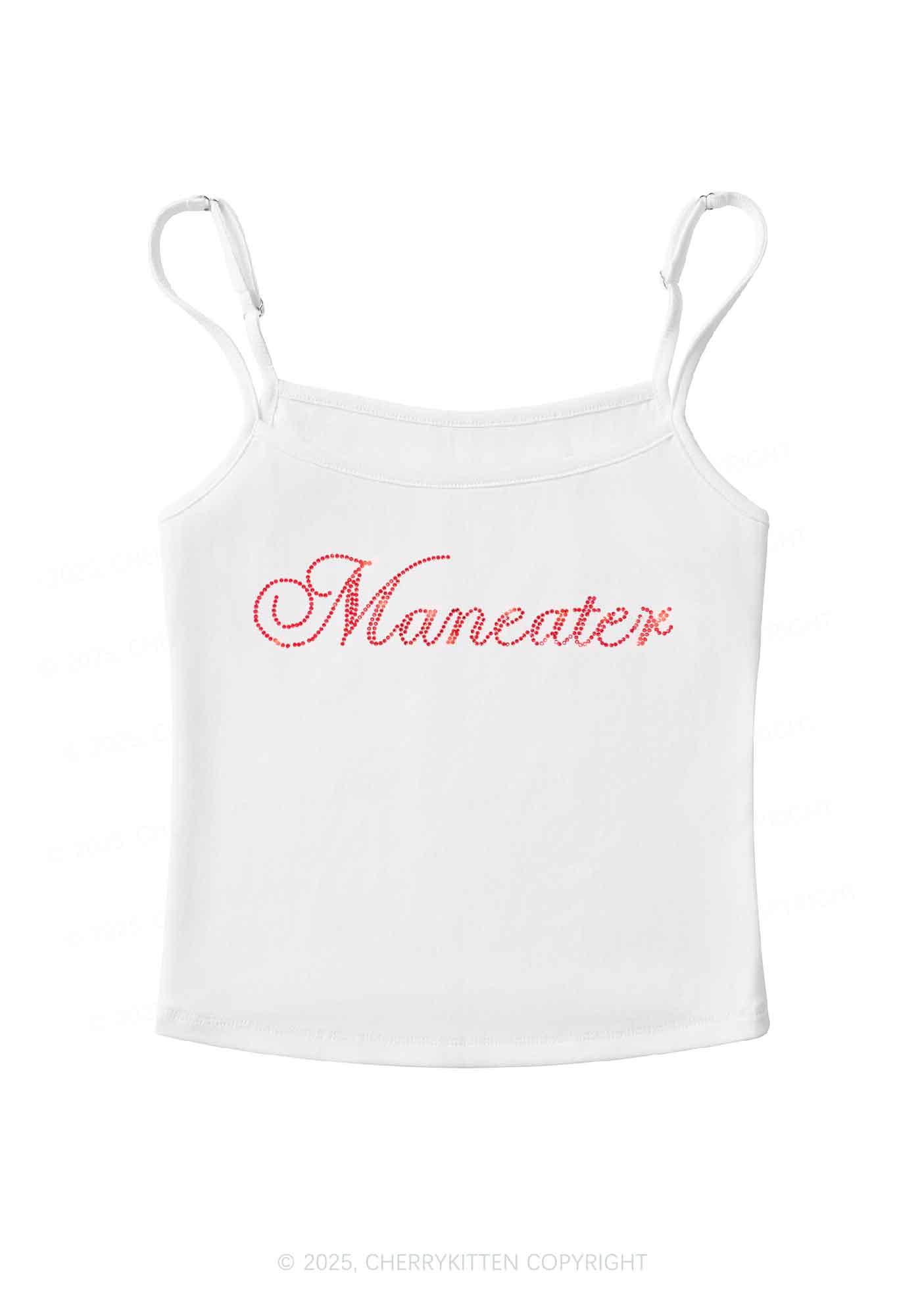 Rhinestone Maneater Y2K Spaghetti Strap Cami Cherrykitten