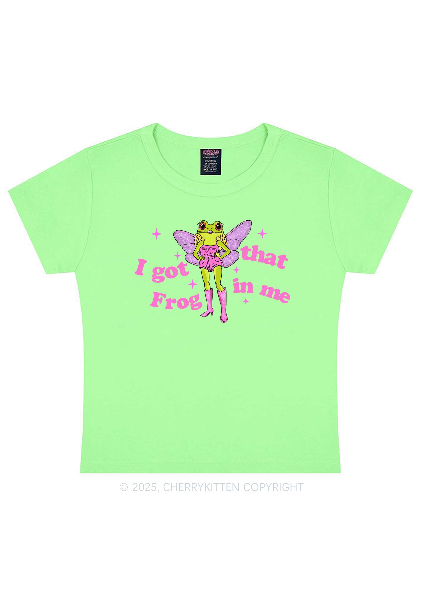 I Got That Frog Y2K Baby Tee Cherrykitten